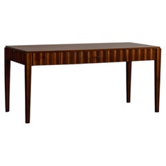 Paolo Buffa Fluted Desk with Hidden Drawers, Italy, 1940s