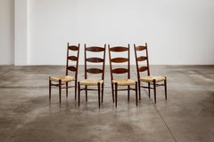 Paolo Buffa Chiavarine Esszimmerstühle für Galdino Maspero, 1948, 4er-Set