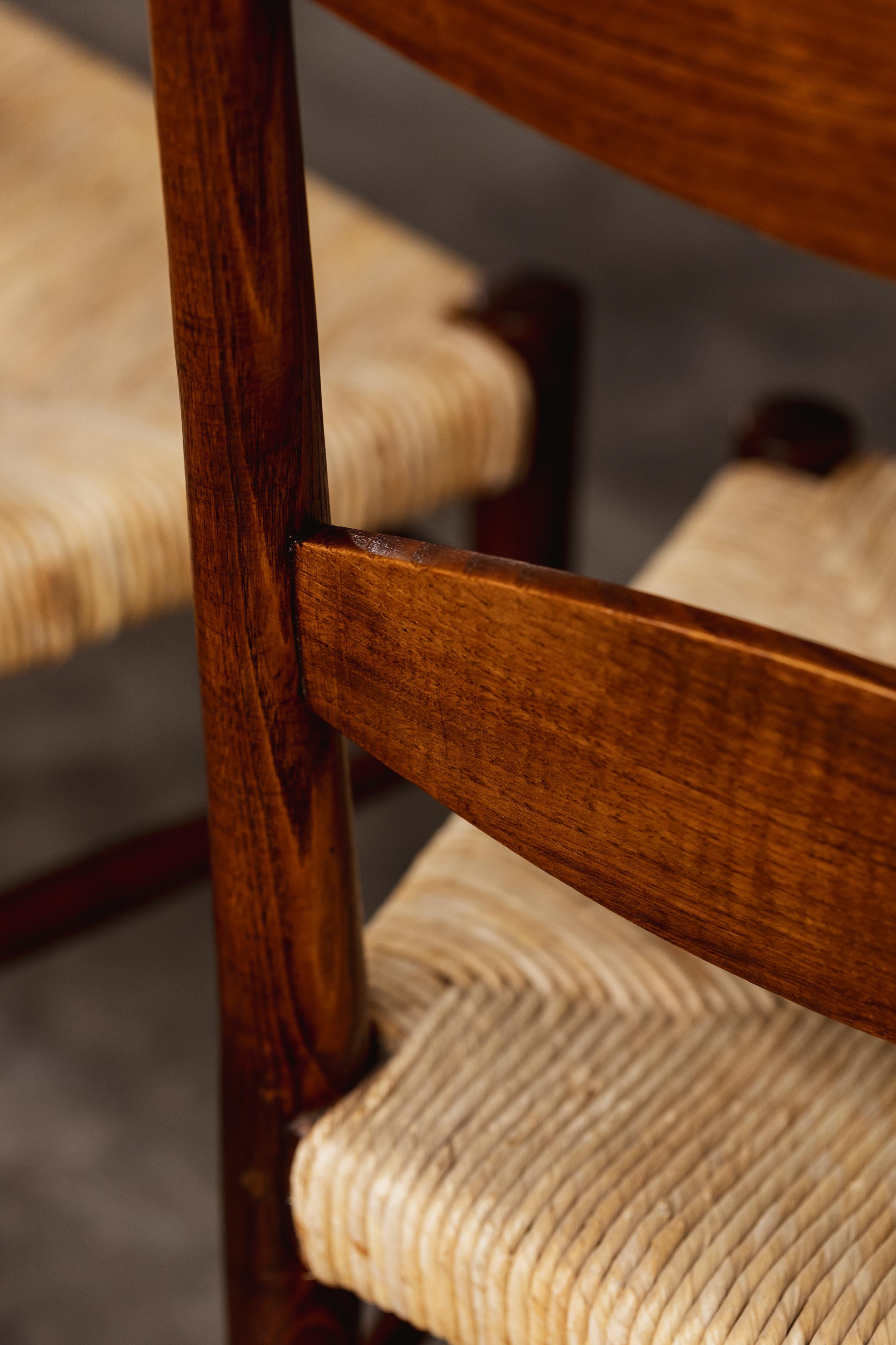 Chaises de salle à manger Paolo Buffa Chiavarine pour Galdino Maspero, 1948, ensemble de 6 pièces en vente 3