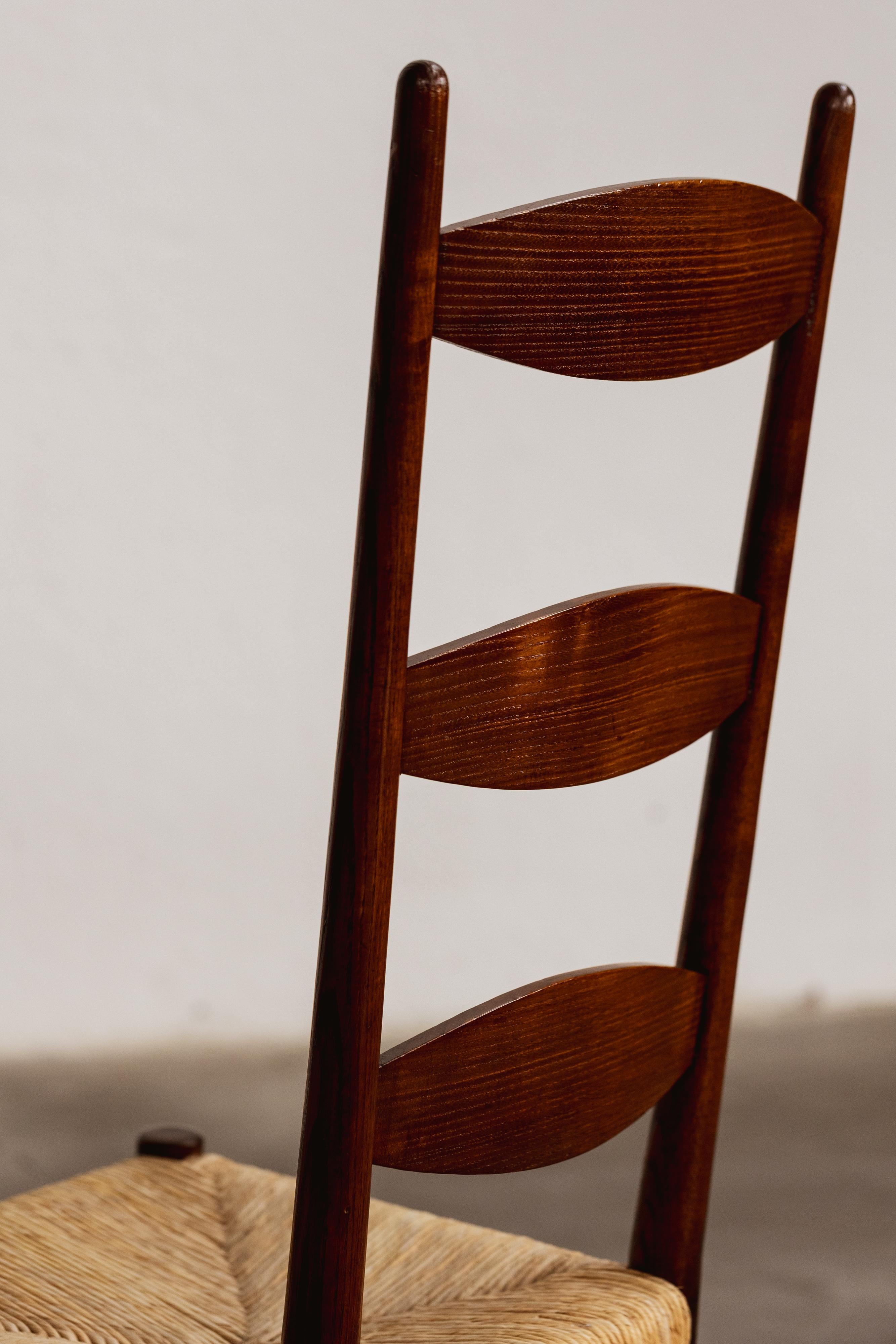 italien Chaises de salle à manger Paolo Buffa Chiavarine pour Galdino Maspero, 1948, ensemble de 8 pièces en vente