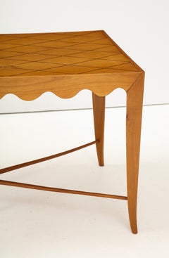 Paolo Buffa Coffee Table with Scalloped Apron, Italy, circa 1950