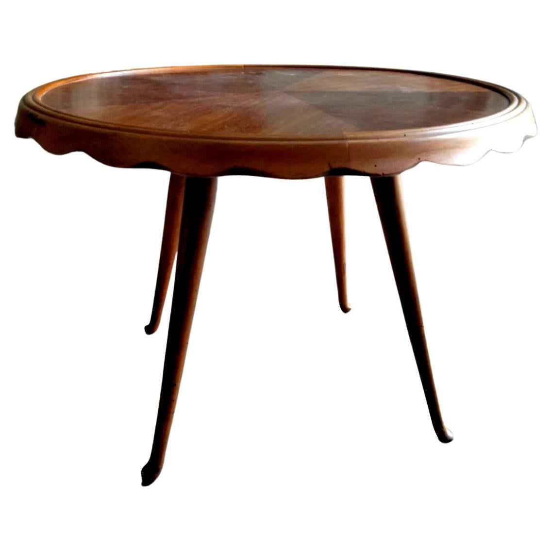 Paolo Buffa Coffee Table Italy Mid -Century Modern ,The round CoffeeTable is very italian Style is very nice , for all home .