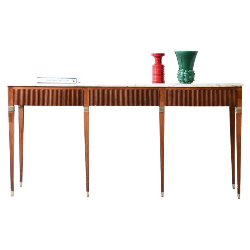 Paolo Buffa console table with wavy line front