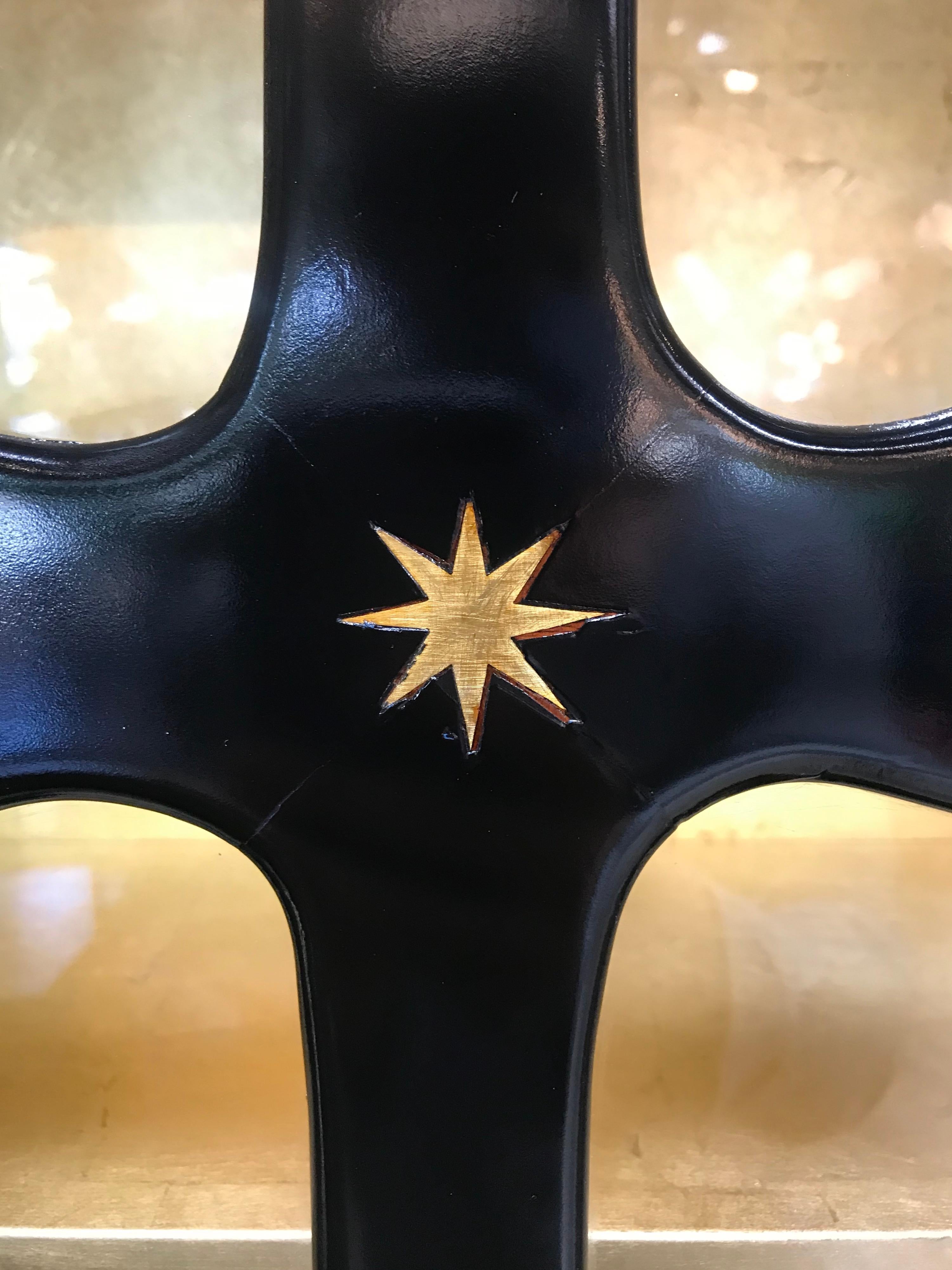 Paolo Buffa Credenza/Secretaires with Coat-of-Arms in Brass, Italy, 1950s 5