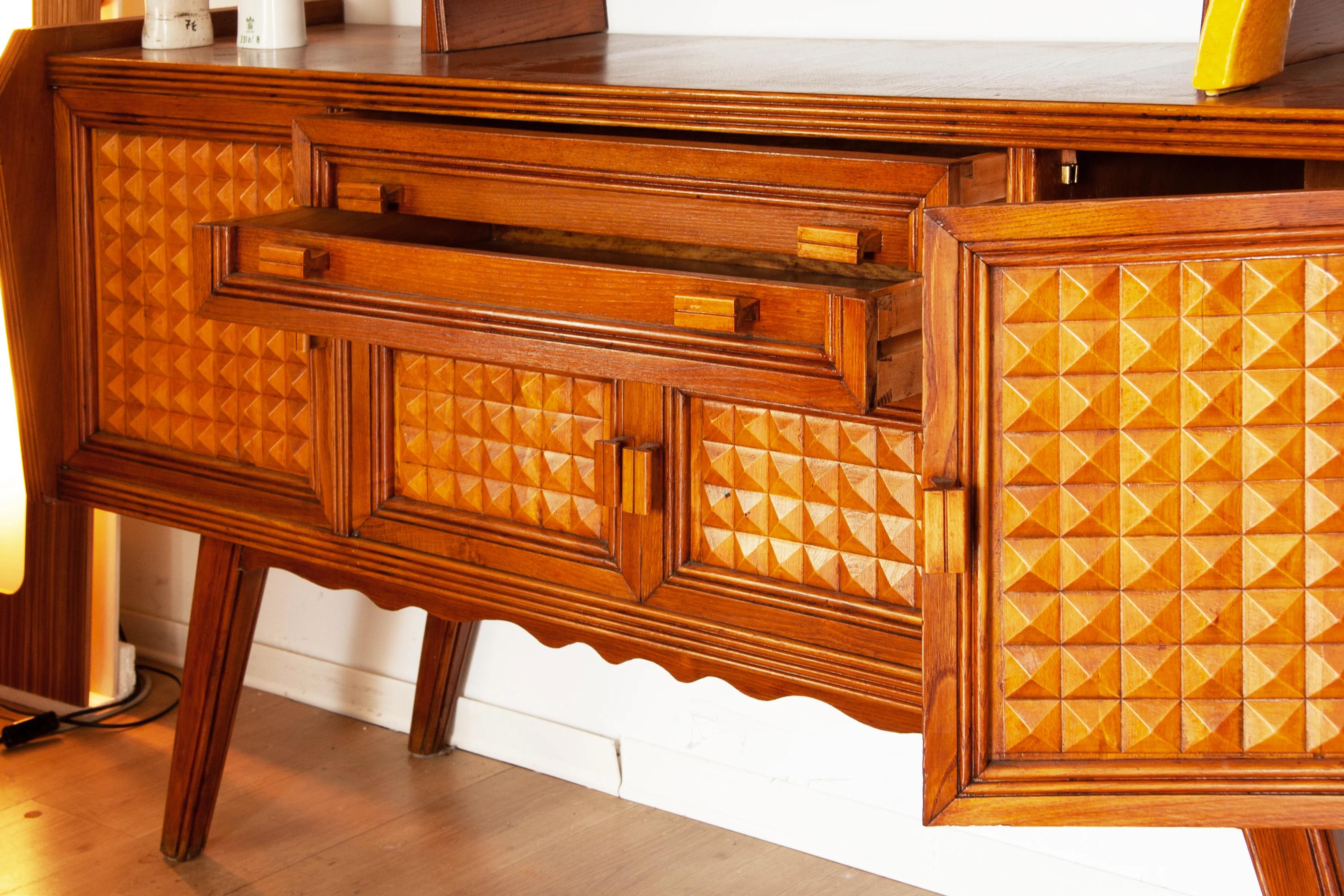 Paolo Buffa Credenza Sideboard  In Good Condition For Sale In Carpi, IT