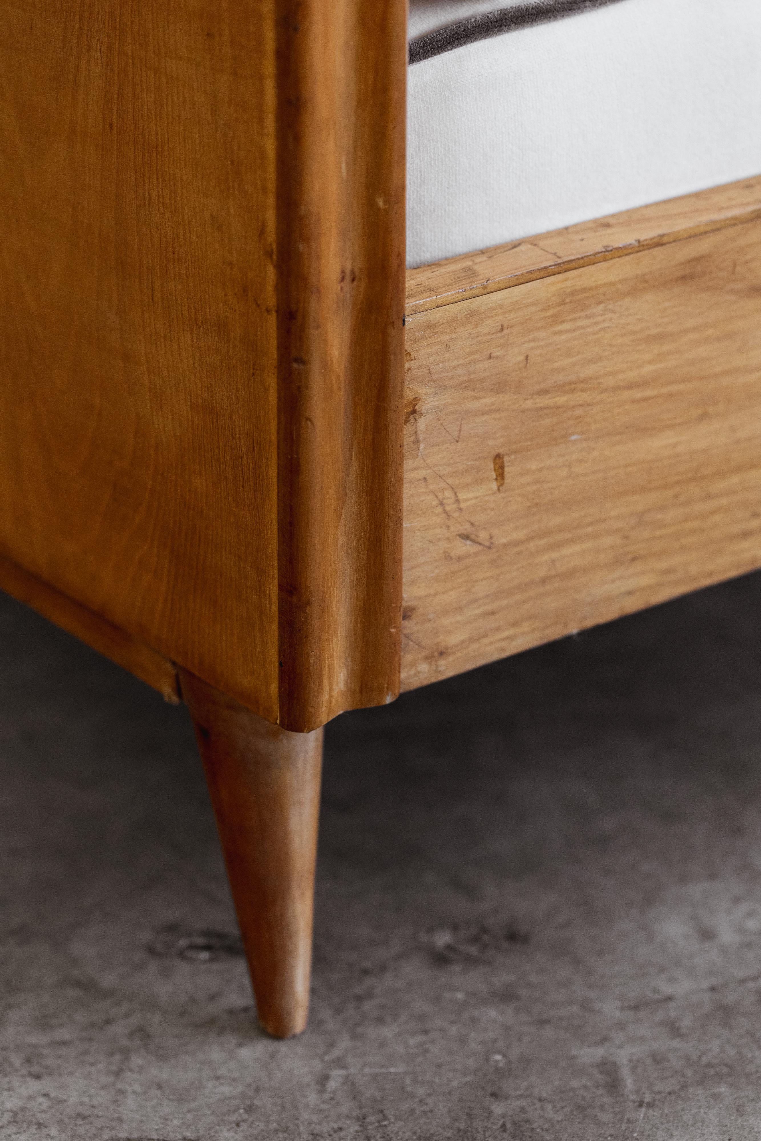 Mid-Century moderno Paolo Buffa Letto da giorno Deco per Galdino Maspero, 1948 in vendita