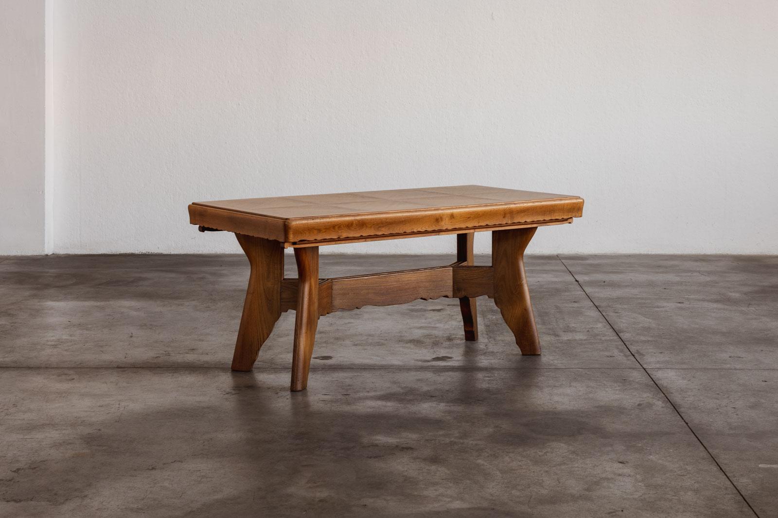 Paolo Buffa dining table for Galdino Maspero, wood, Italy, 1948

A rare example of Paolo Buffa’s transition toward more architectural compositions, this dining table, designed in 1948 for Galdino Maspero, balances handcrafted detailing with rational