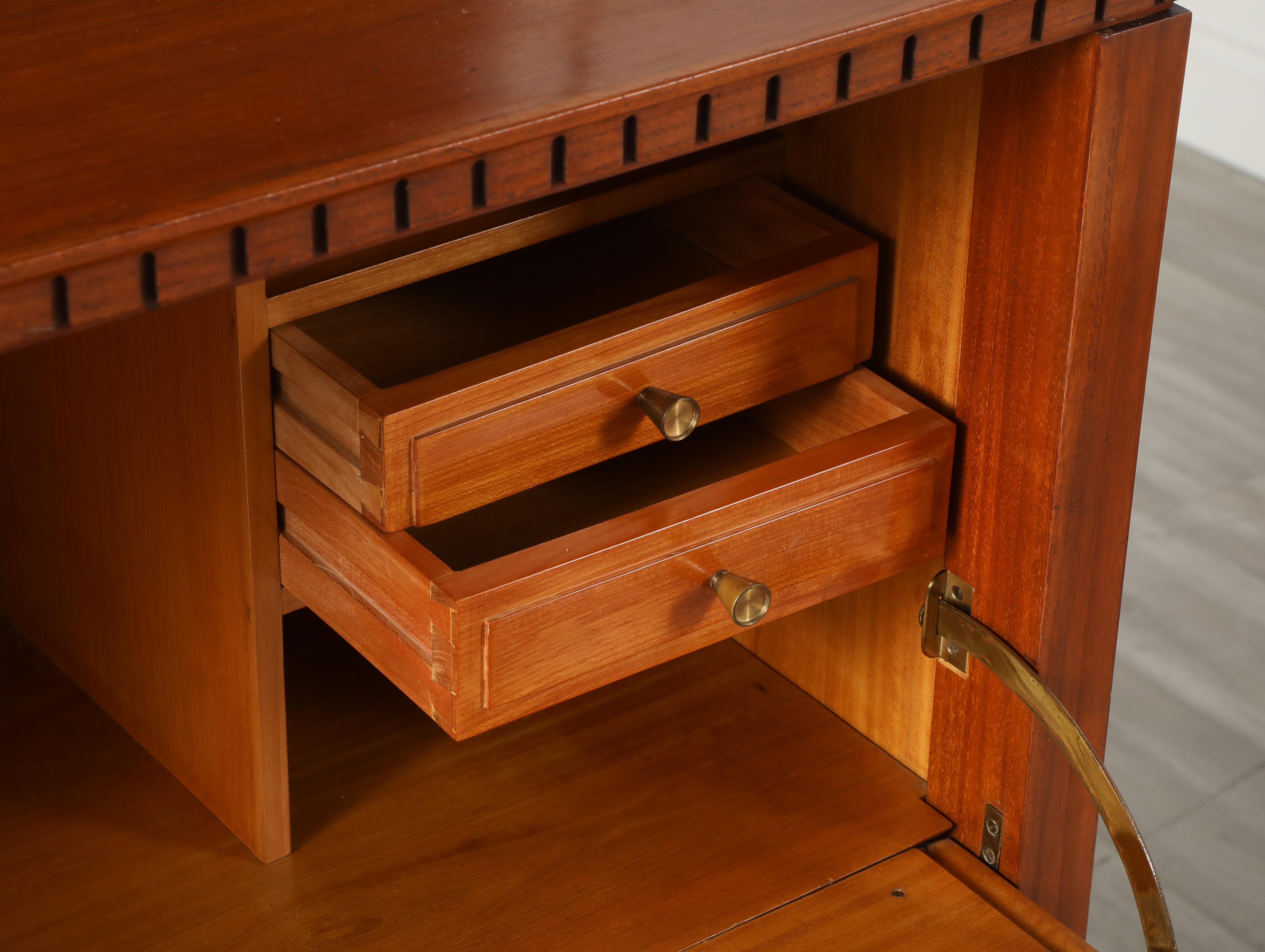 Paolo Buffa Drop-Down Desk, circa 1950 (Italienisch) im Angebot