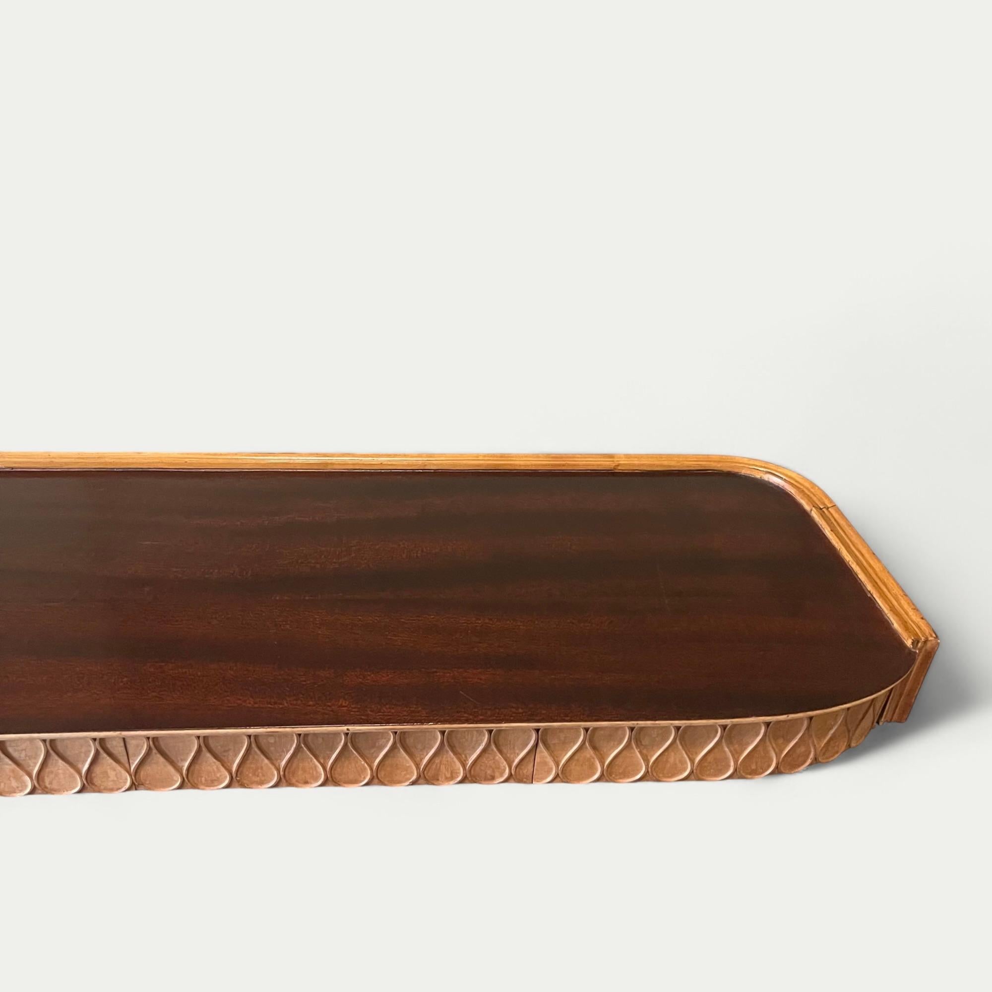 Consola flotante Paolo Buffa circa 1945 en venta 5