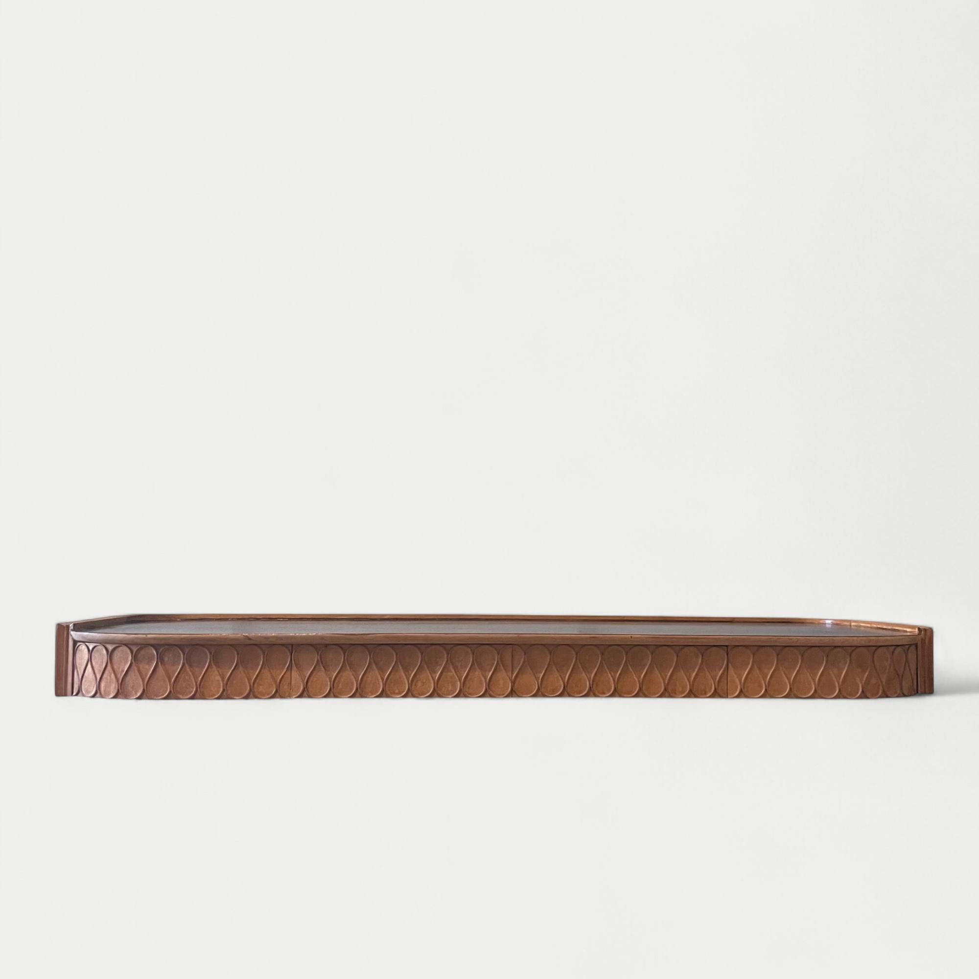 Consola flotante Paolo Buffa circa 1945 Arce en venta