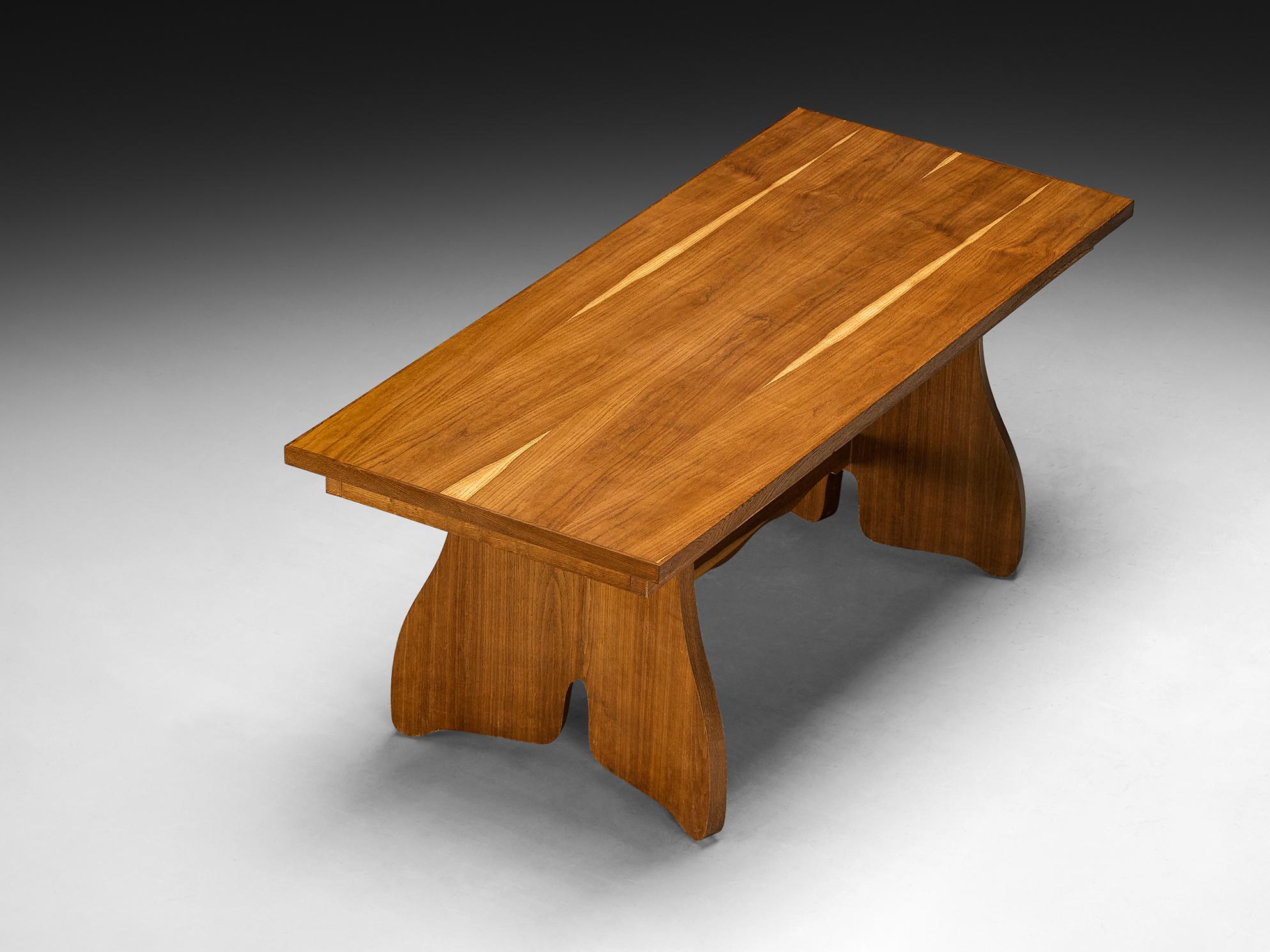 Italian Paolo Buffa for Esposizione Permanente mobili Cantù Dining Table in Oak For Sale