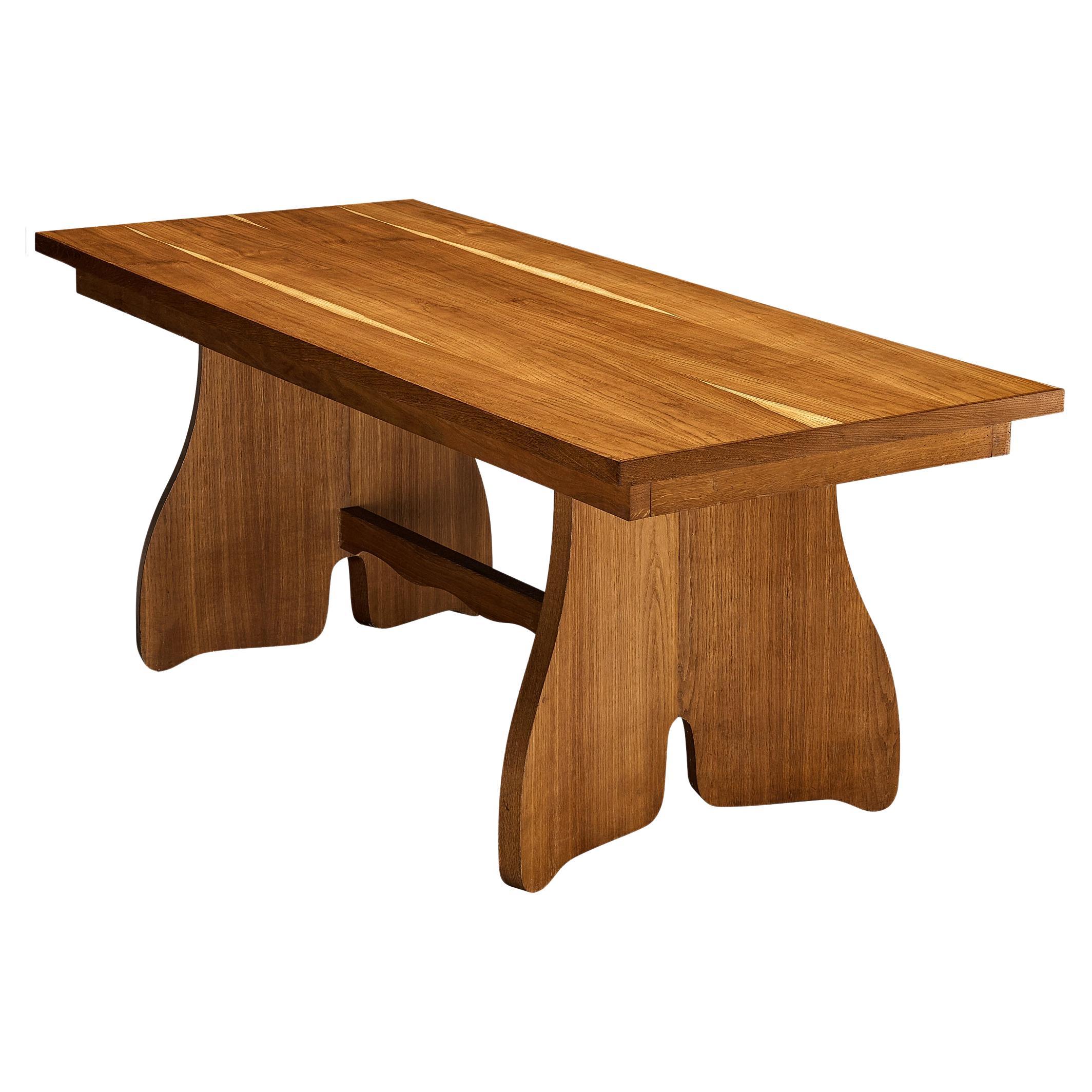 Paolo Buffa for Esposizione Permanente mobili Cantù Dining Table in Oak For Sale