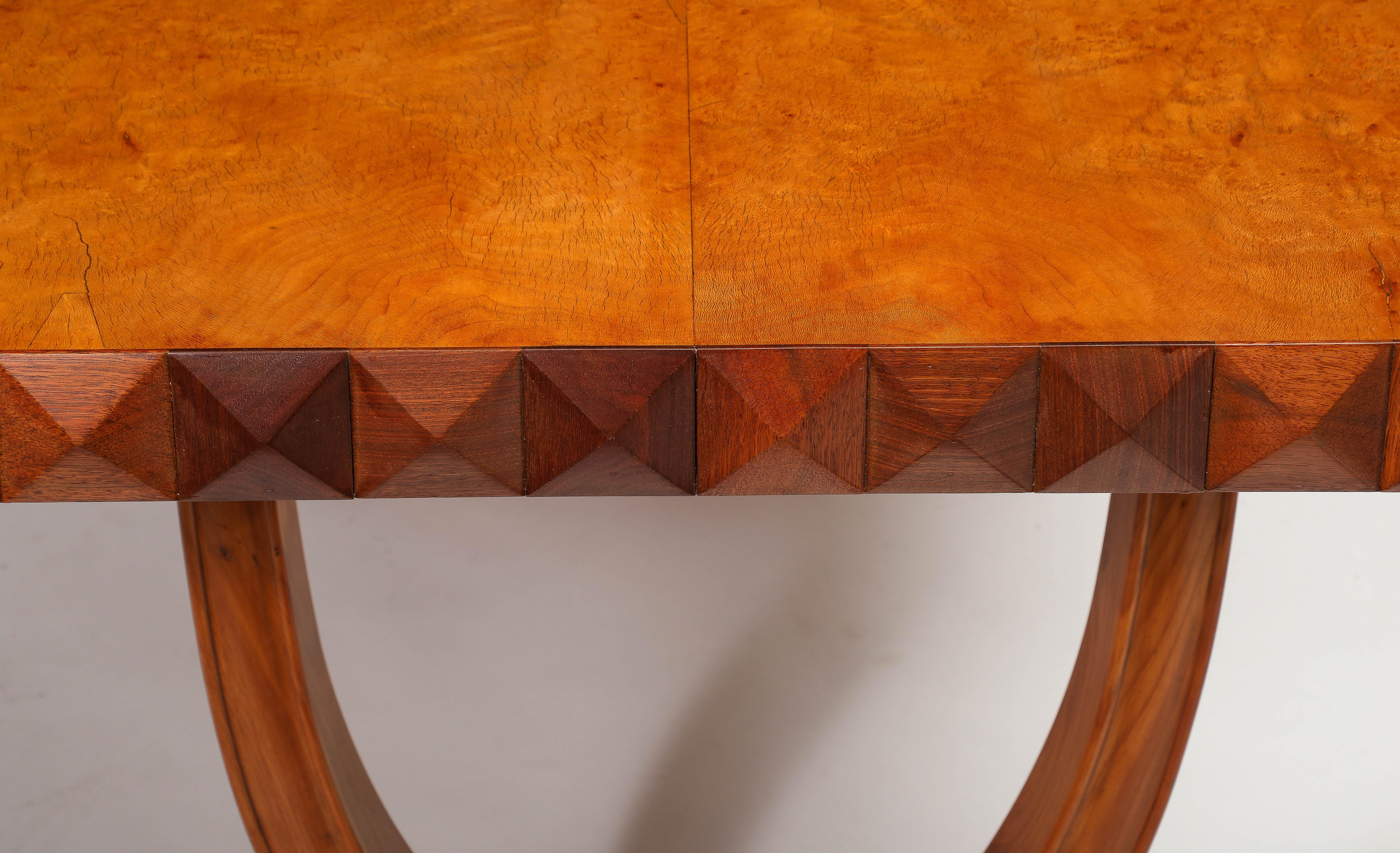 Paolo Buffa for Serafino Arrighi Rare Cherry and Walnut Rectangular Table, 1940s For Sale 6