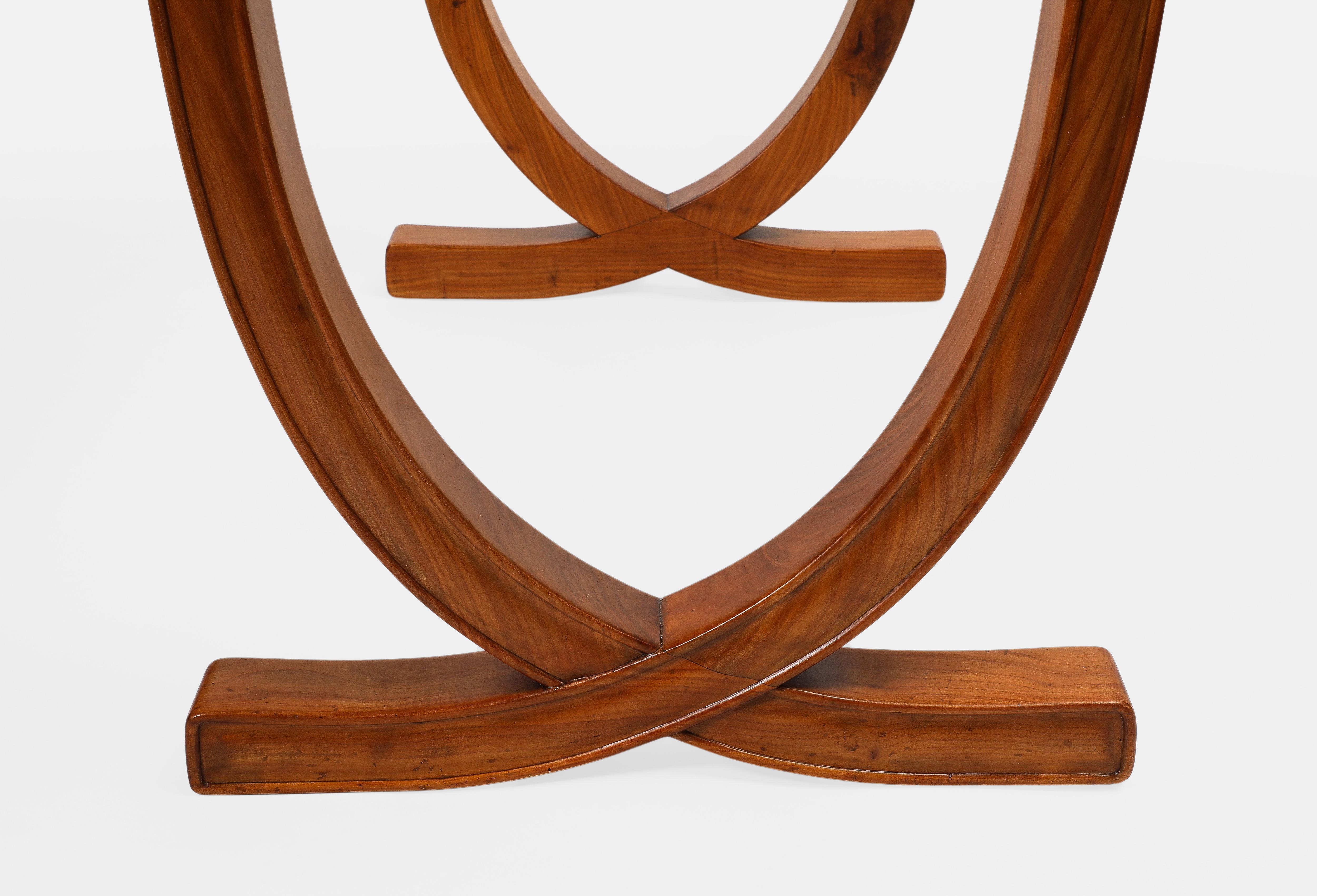 Paolo Buffa for Serafino Arrighi Rare Cherry and Walnut Rectangular Table, 1940s For Sale 8