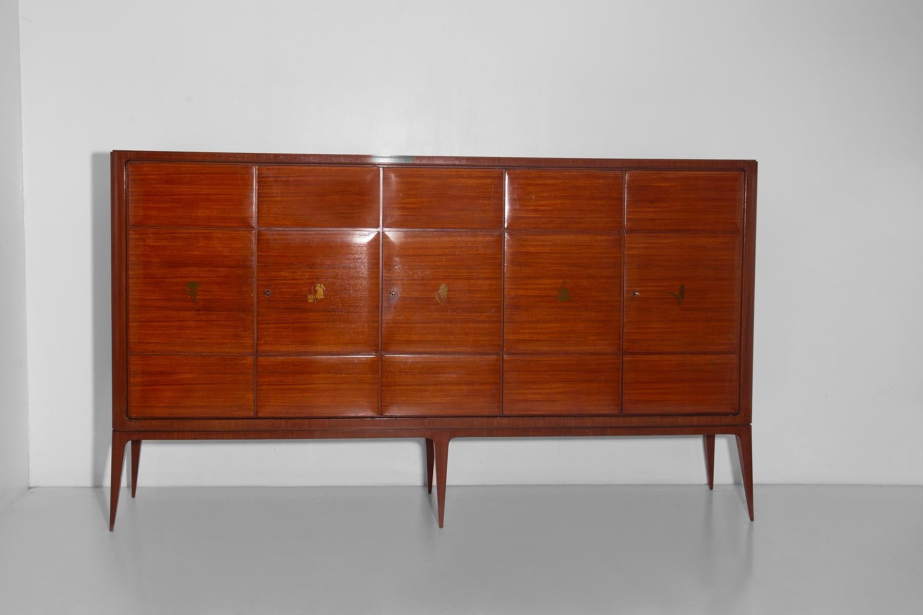 Paolo Buffa high sideboard on execution Serafino Arrighi in vendita 1