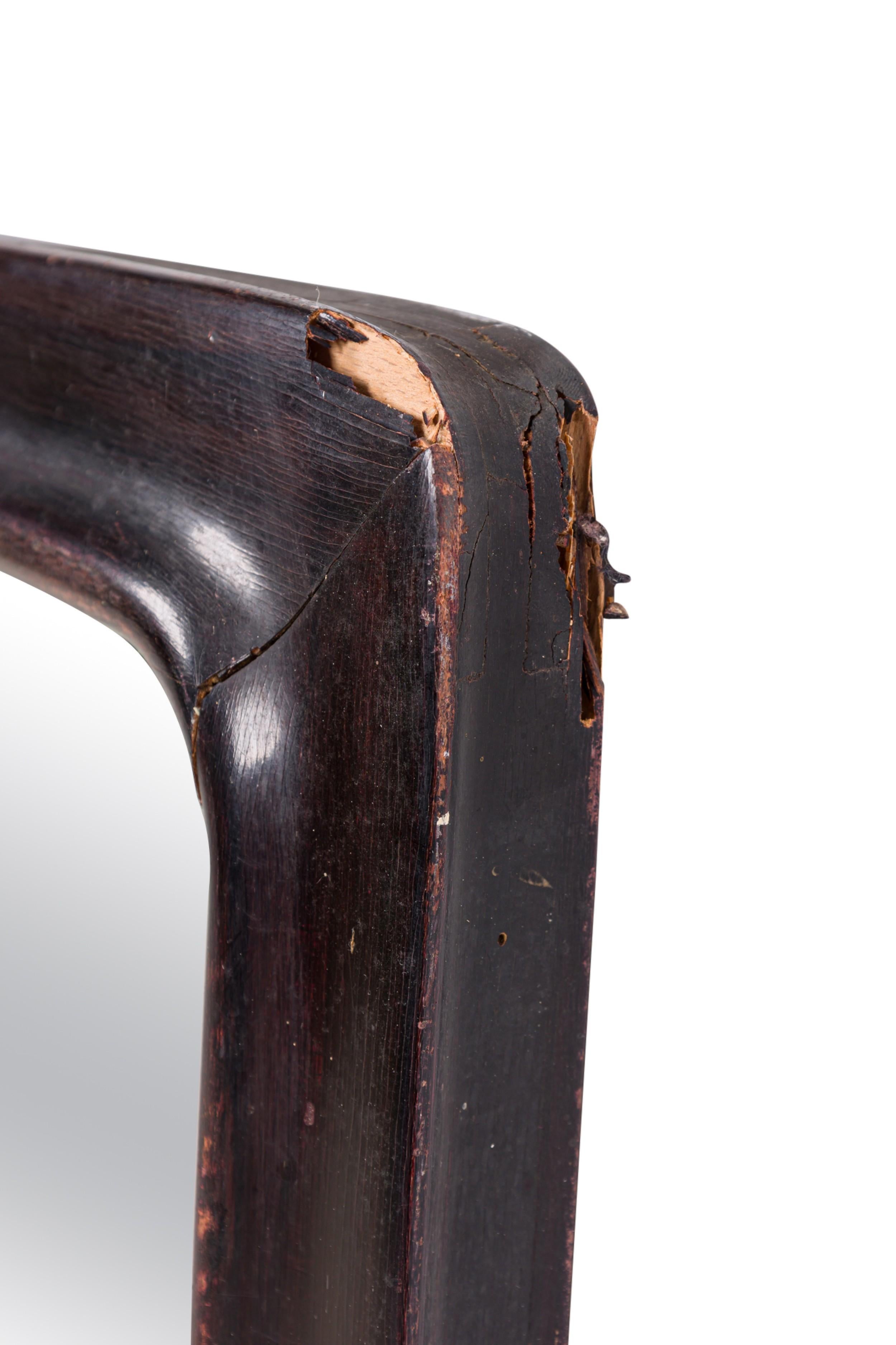 Mid-Century moderno Paolo Buffa - Specchio da parete rettangolare marrone del metà del secolo scorso in vendita