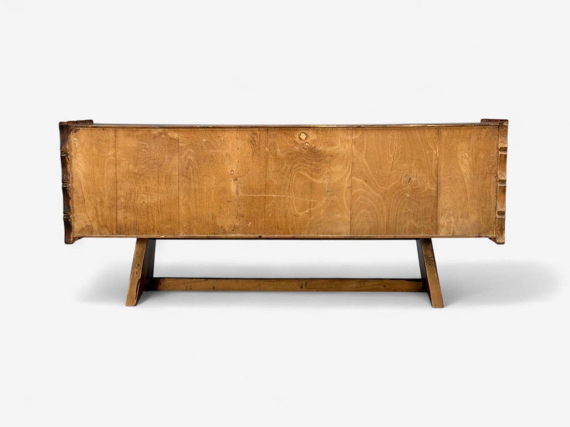 Paolo Buffa, Italian Modern, Cherrywood, Brass, Sideboard, Italy, 1950s For Sale 11