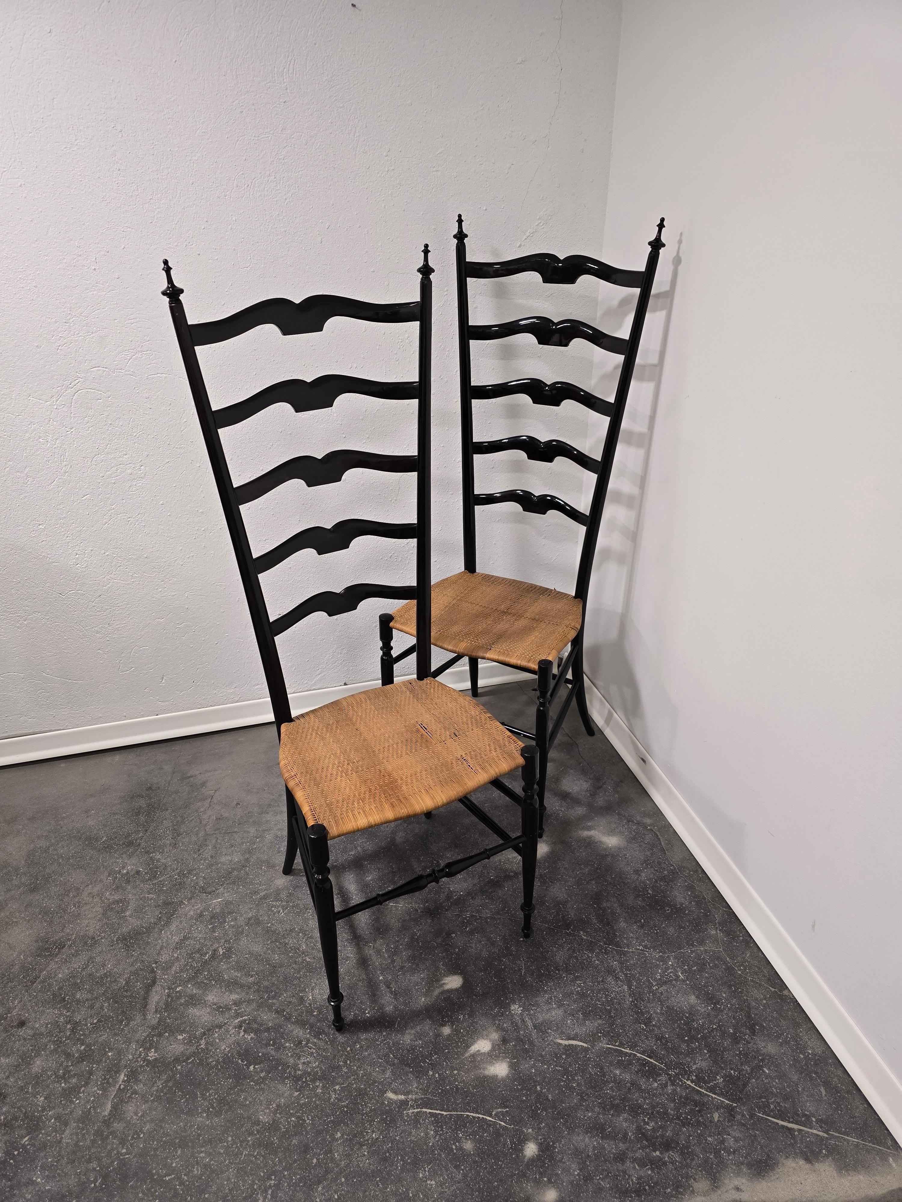 Chiavari Ladder chairs, Italy 1950s In Good Condition For Sale In Ljubljana, SI