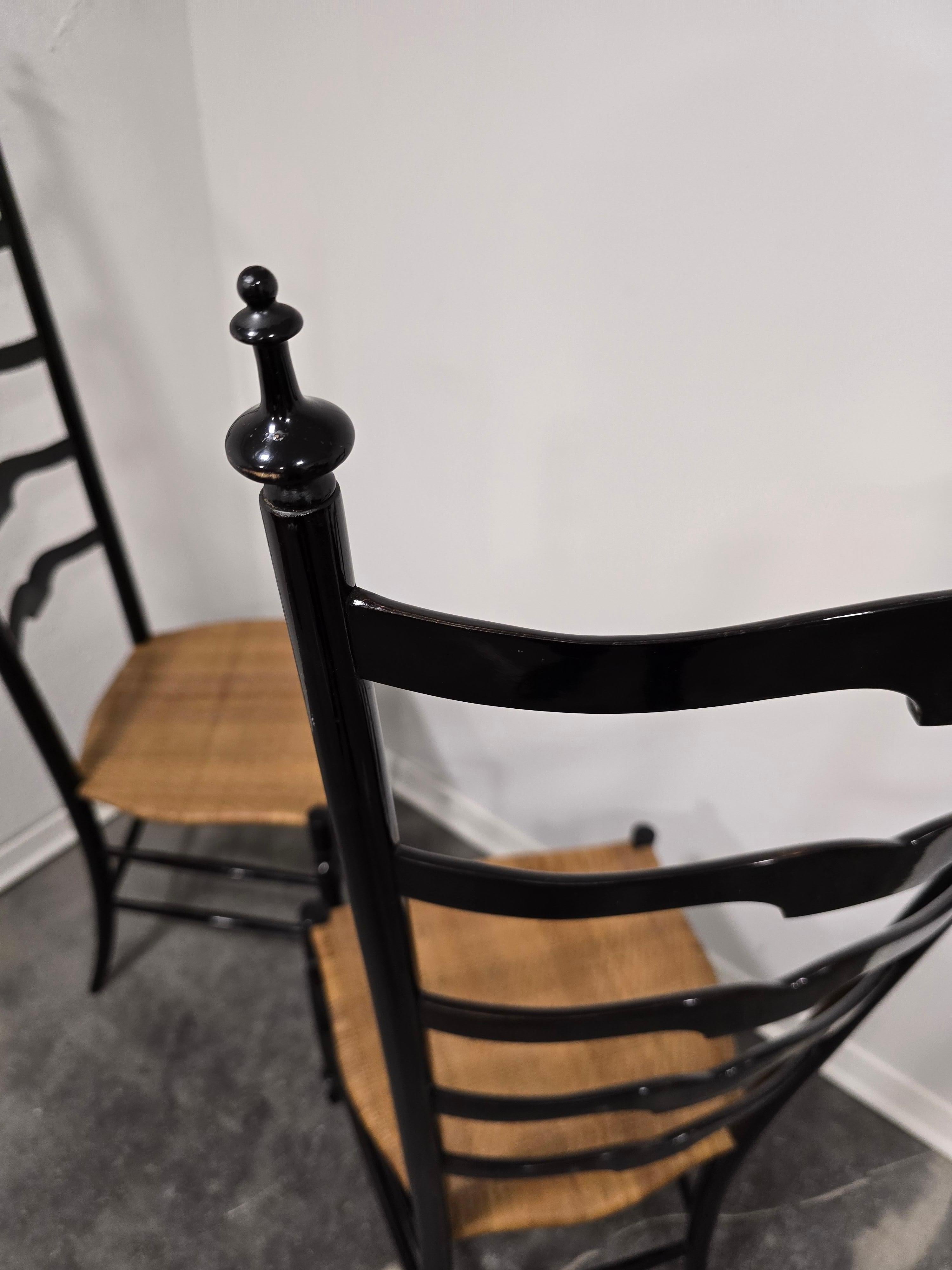 Chiavari Ladder chairs, Italy 1950s For Sale 2