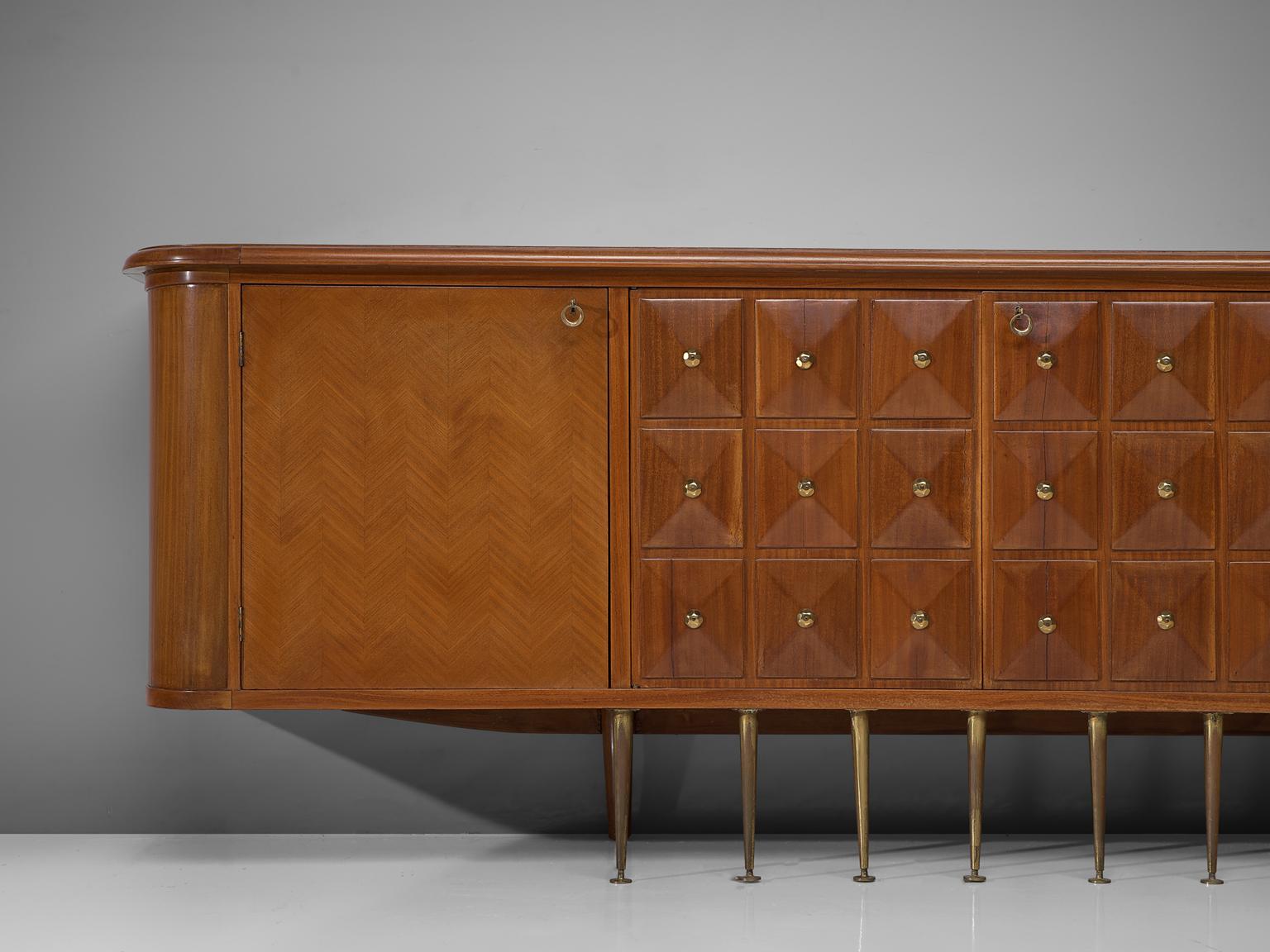 Paolo Buffa Large Art Deco Sideboard in Walnut 5