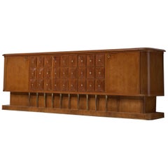 Paolo Buffa Large Art Deco Sideboard in Walnut