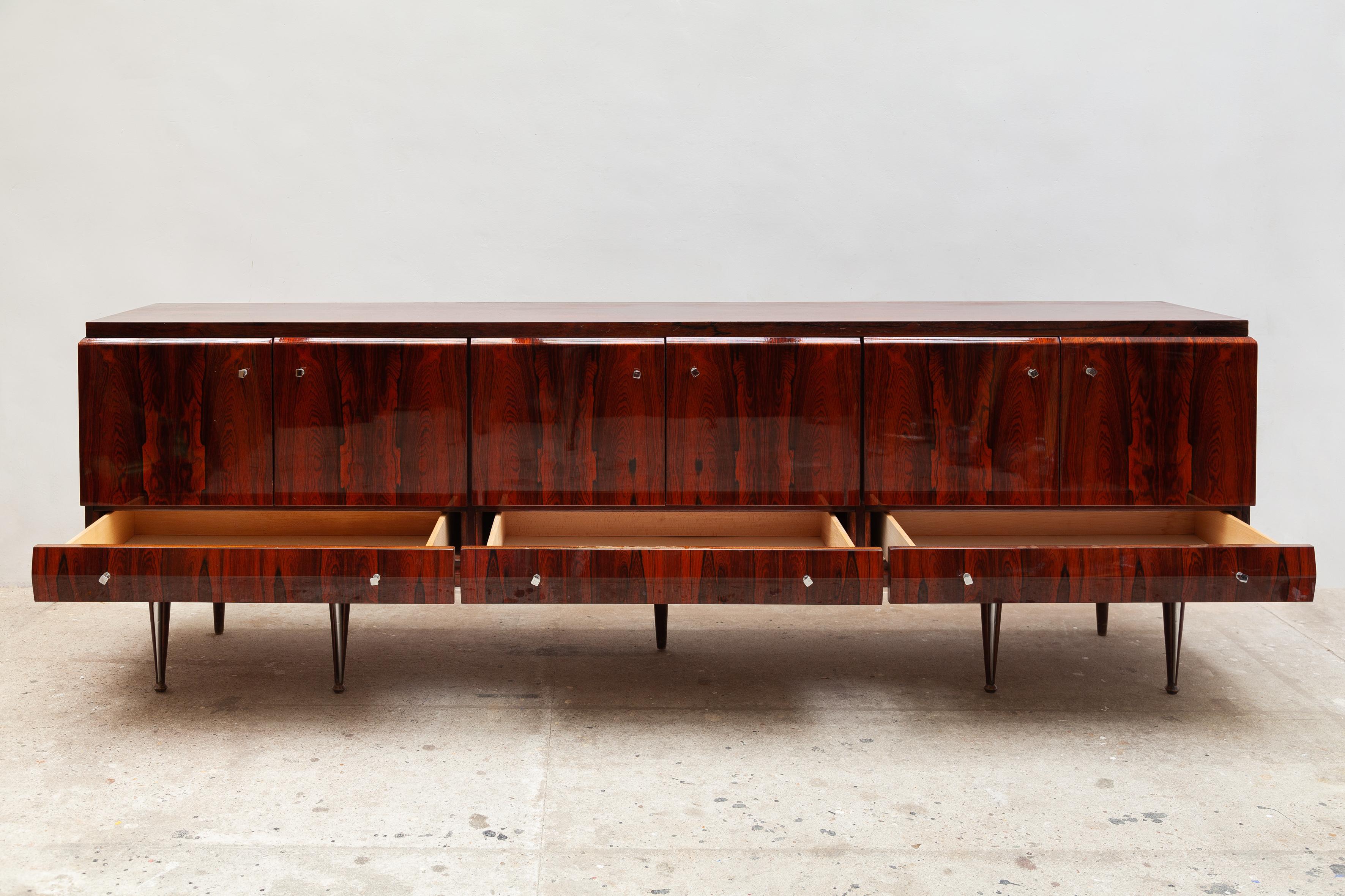 Hand-Crafted Large Impressive Sideboard, Italy, 1960s