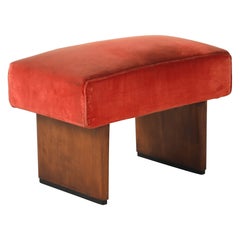 Paolo Buffa Maple Wood Bench, Italy, circa 1950