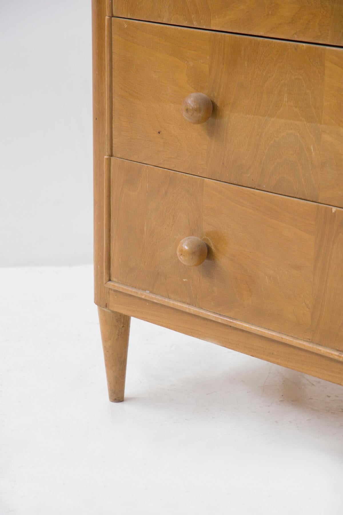 Italian Paolo Buffa Mid-Century Chest of Drawers in Wood