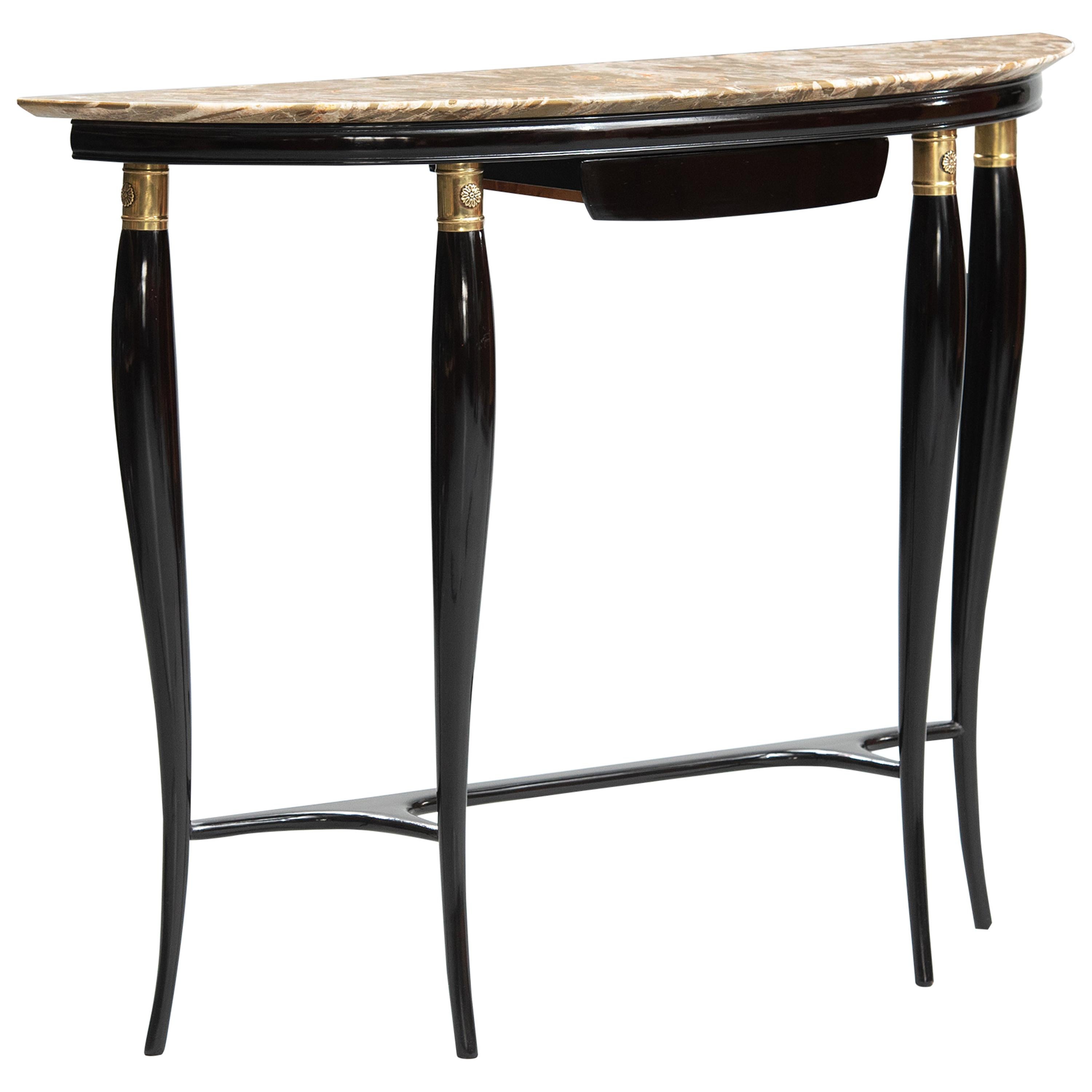 Mid-Century Modern Marble-Top Console attributed to Paolo Buffa, circa 1948