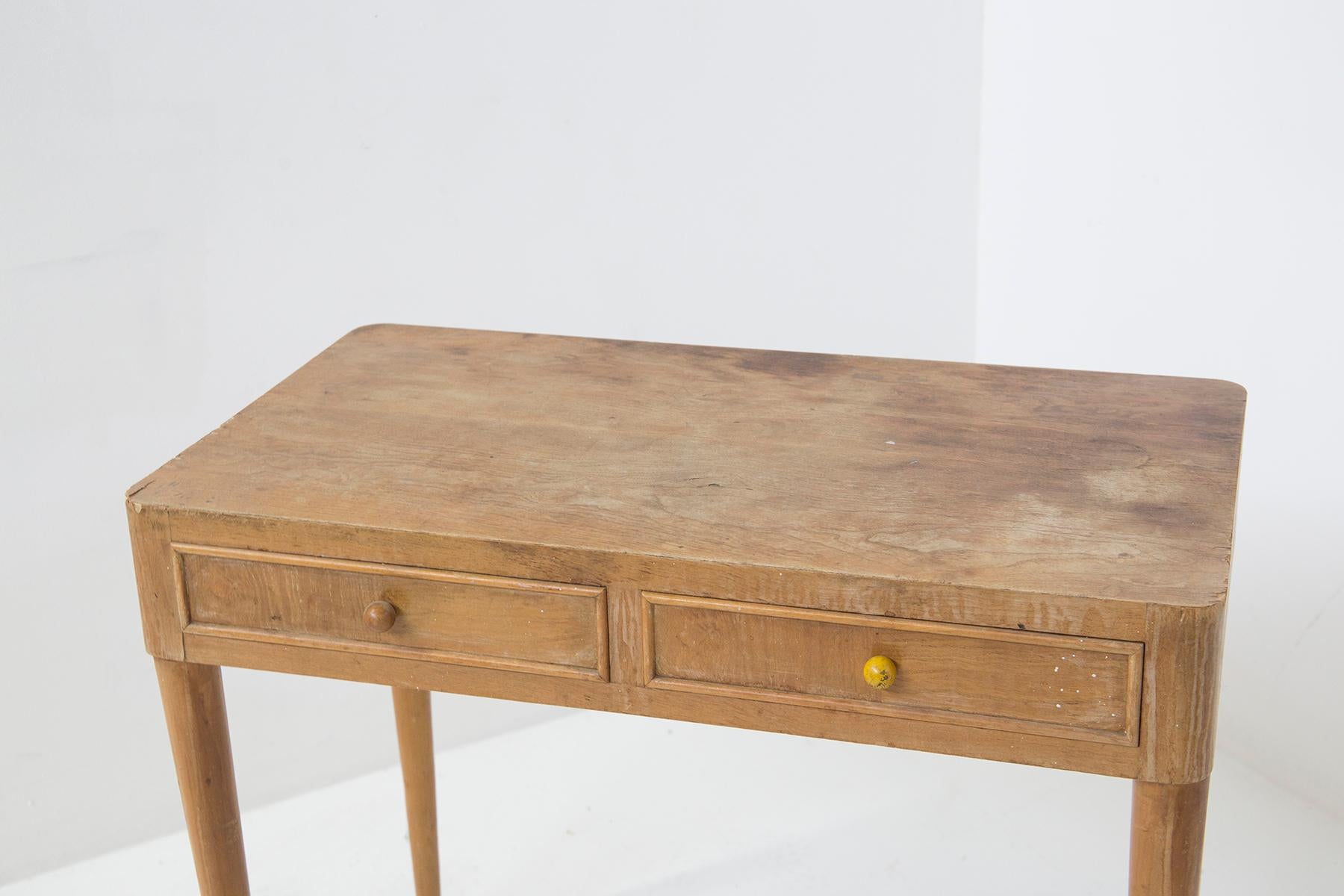 Paolo Buffa Mid-Century Wooden Desk with Drawers 1