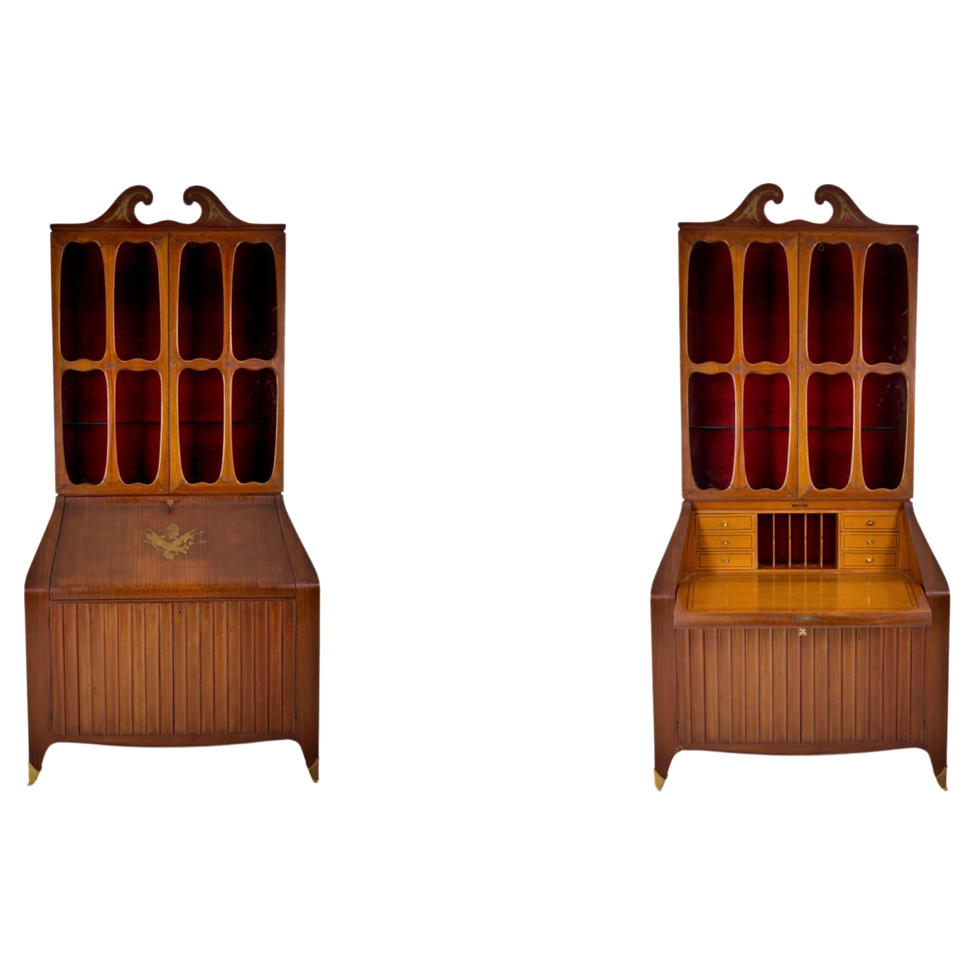 Paolo Buffa (Milan 1903/1970) Italian Double Chest of Drawers Cabinet Published For Sale