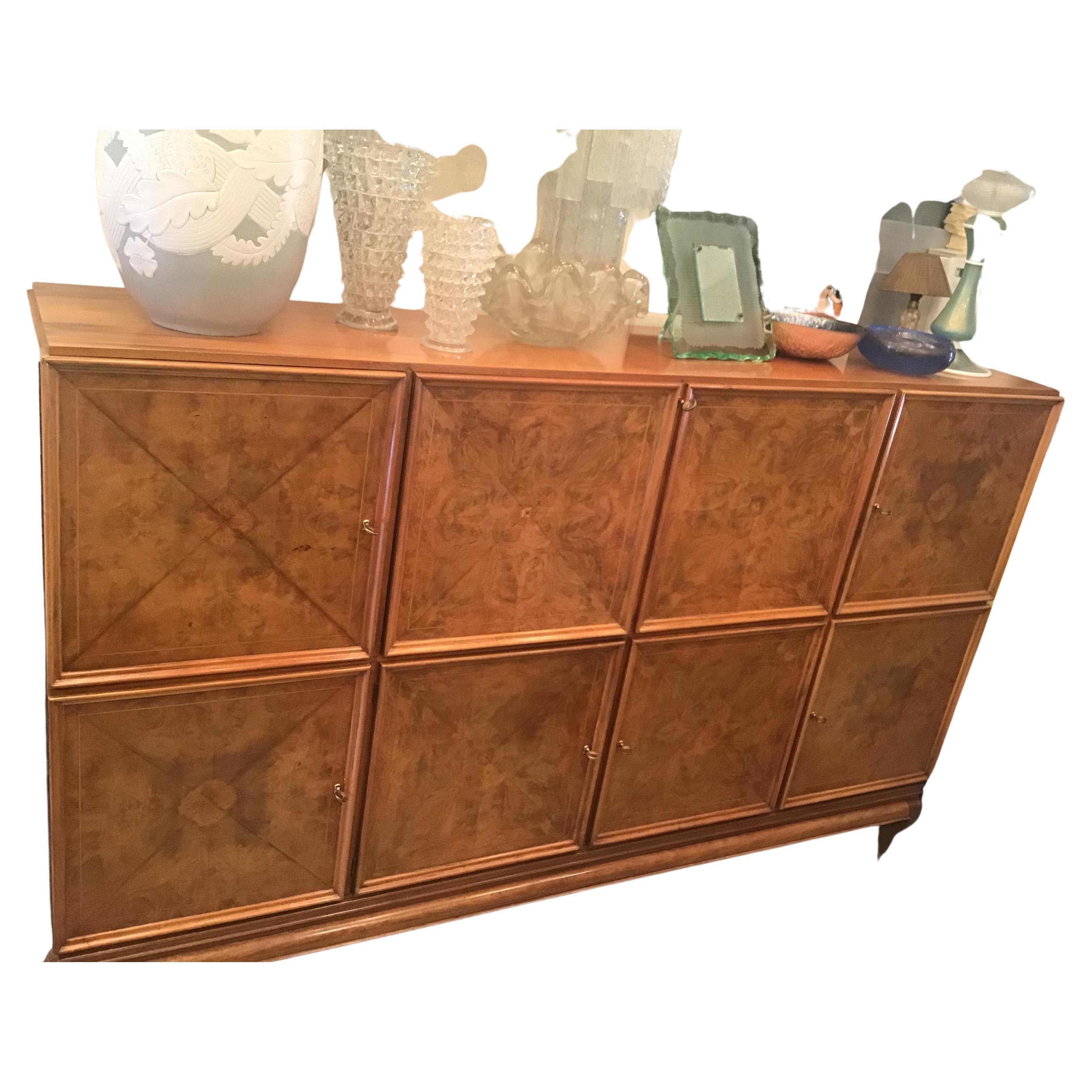 Exceptional Walnut Root Bar Furniture By Paolo Buffa 