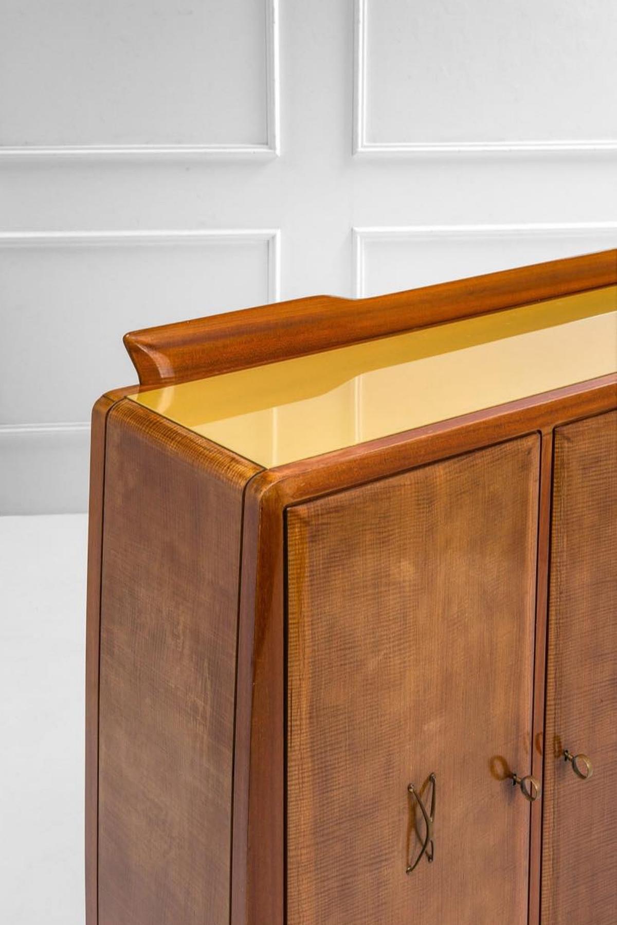 Other Paul Buffa. Mobile Bar from the 1950s Production La Permanente Cantù furniture For Sale
