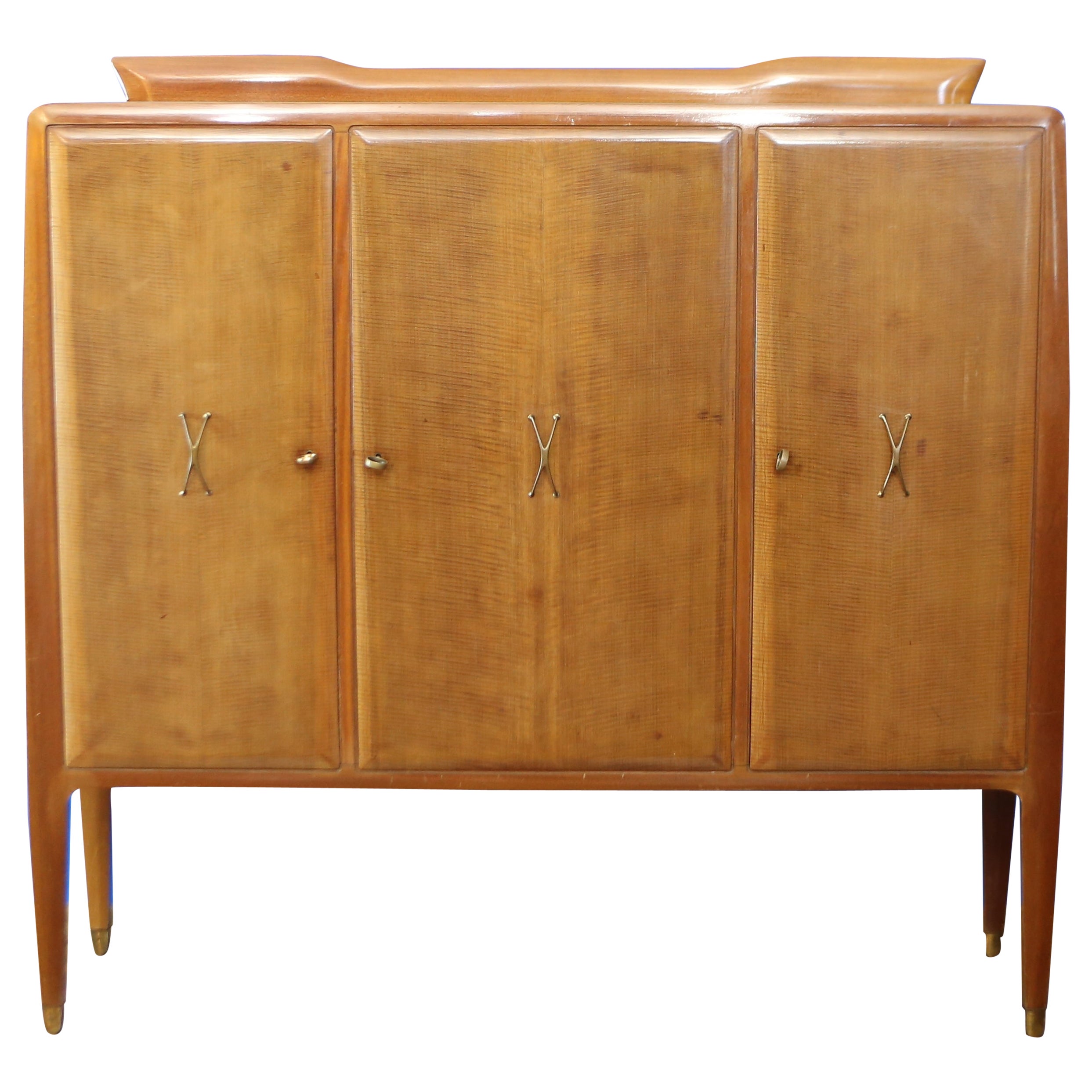 Paolo Buffa. Mobile Bar from the 1950s Production La Permanente Cantù furniture