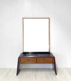 Paolo Buffa (im Stil von), Toilette mit Spiegel, 1950er Jahre