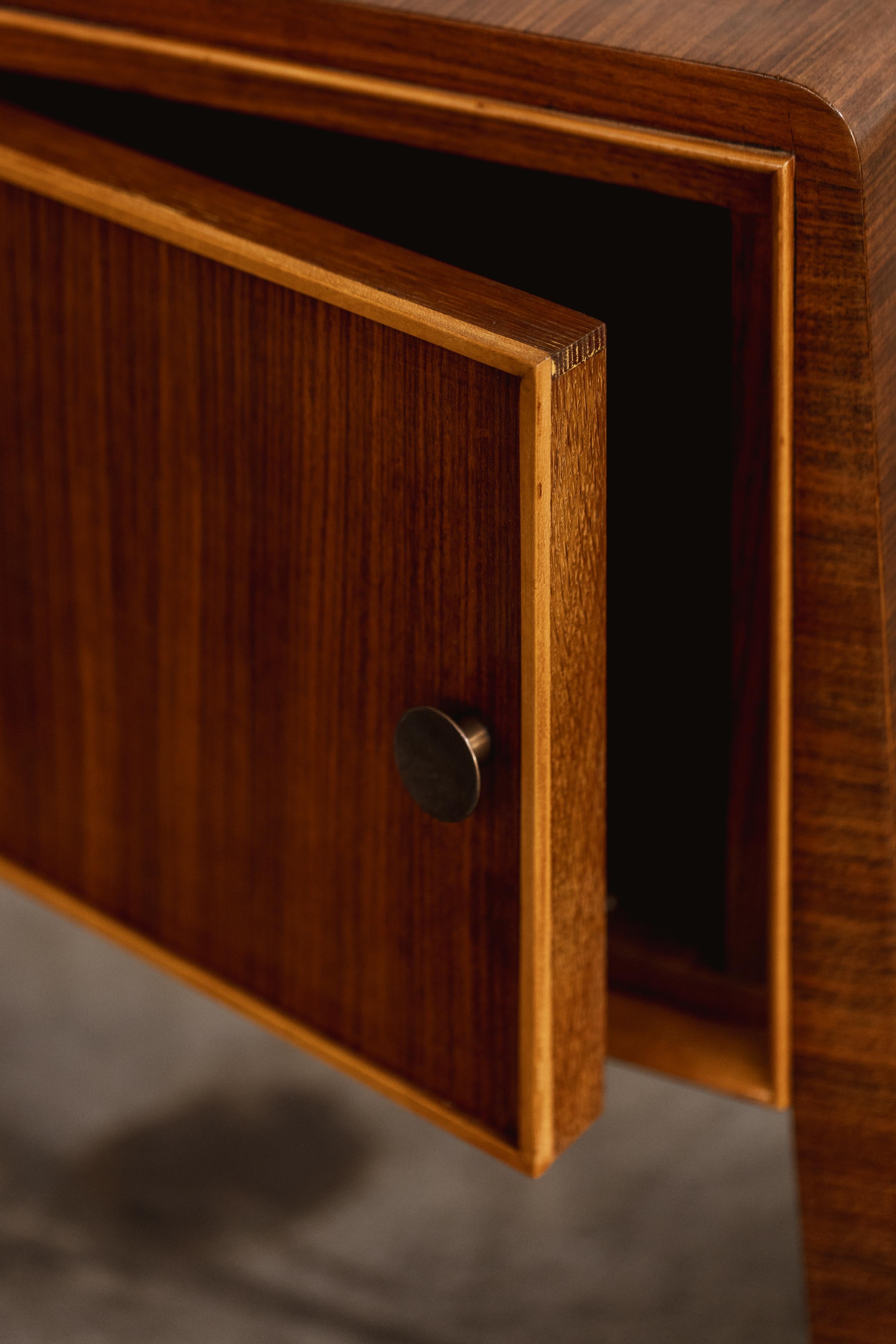 Paolo Buffa Nightstands for La Permanente Mobili Cantù, 1950s, Set of 2 4