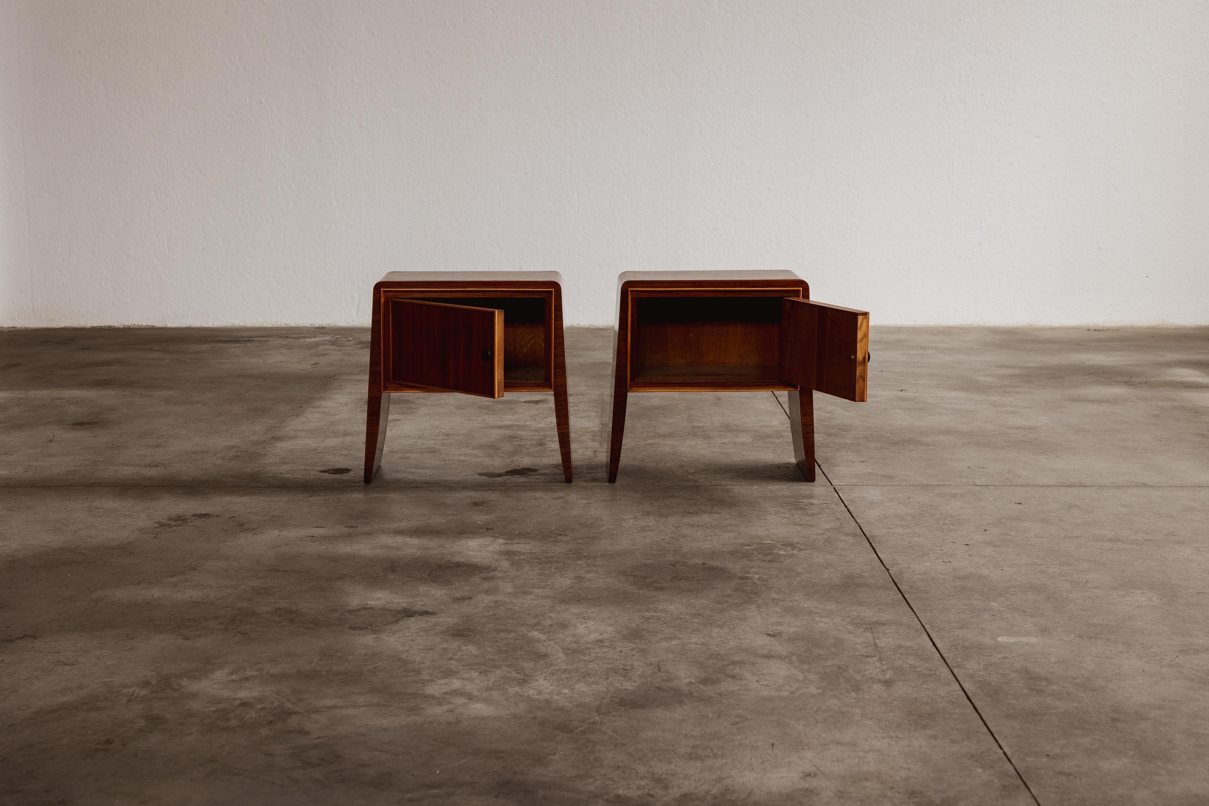 Mid-20th Century Paolo Buffa Nightstands for La Permanente Mobili Cantù, 1950s, Set of 2