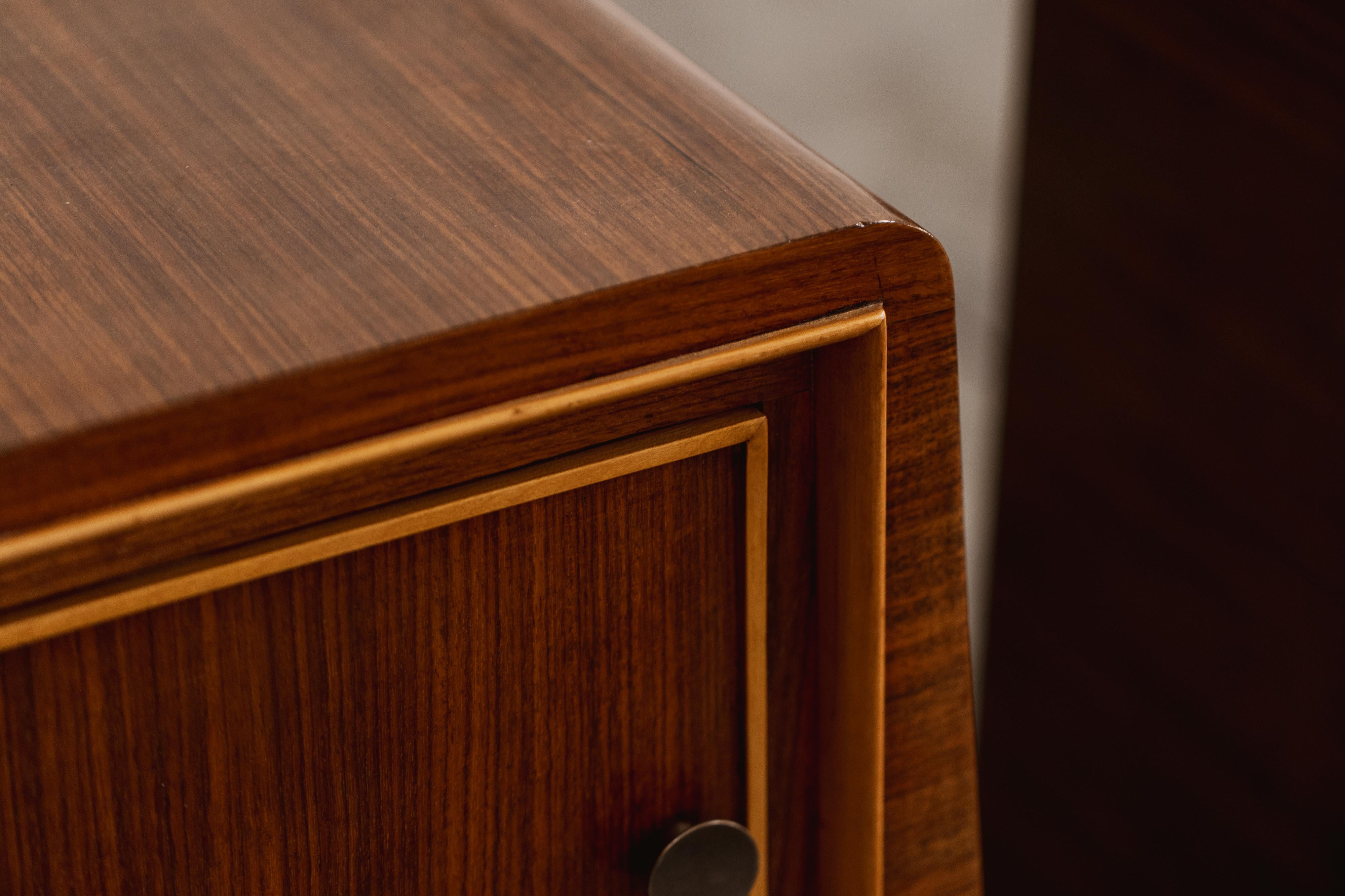 Paolo Buffa Nightstands for La Permanente Mobili Cantù, 1950s, Set of 2 2