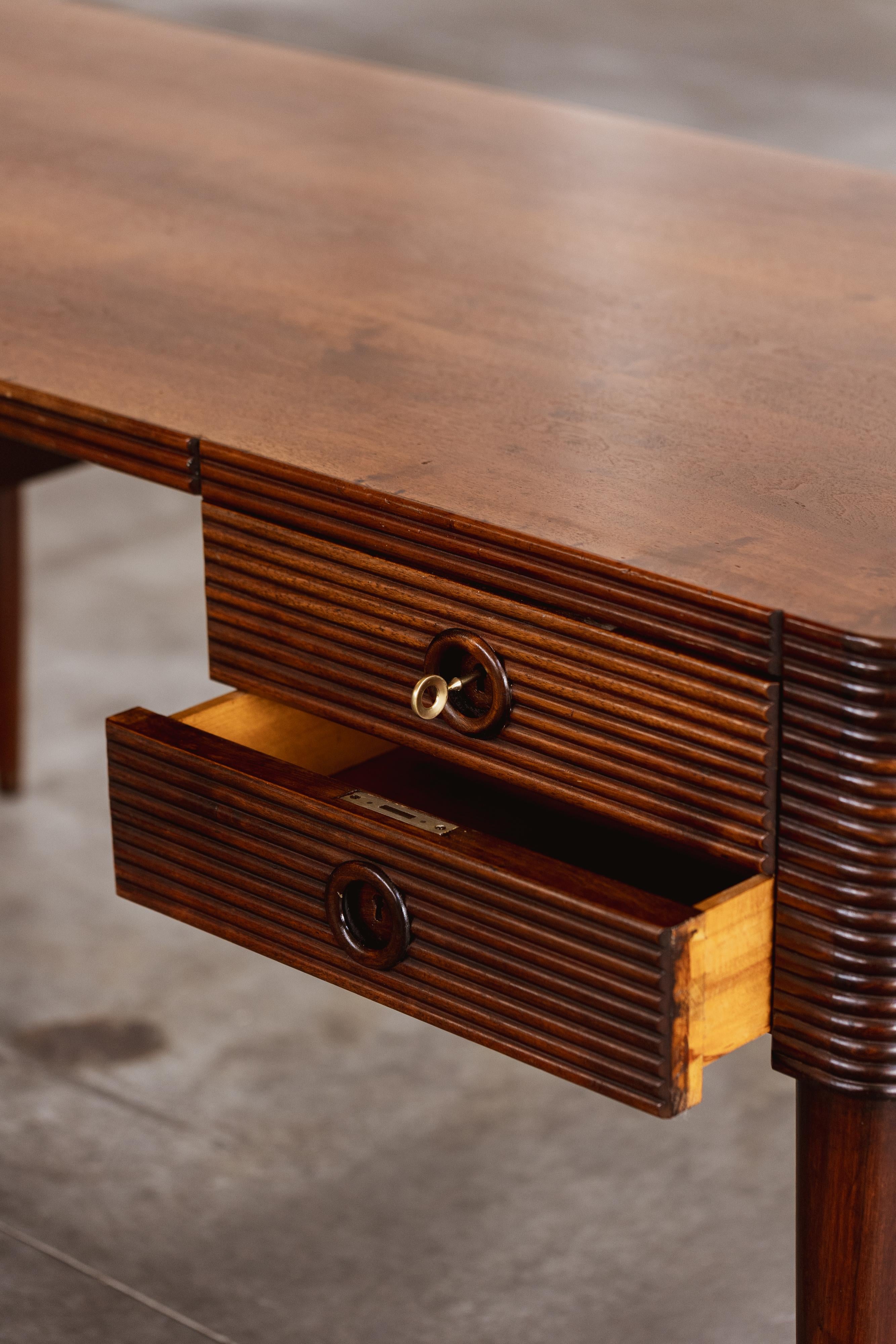 Wood Paolo Buffa Office Desk for Galdino Maspero, 1940s