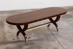 Tavolo da pranzo ovale Paolo Buffa, Italia, anni '50, Attribuito