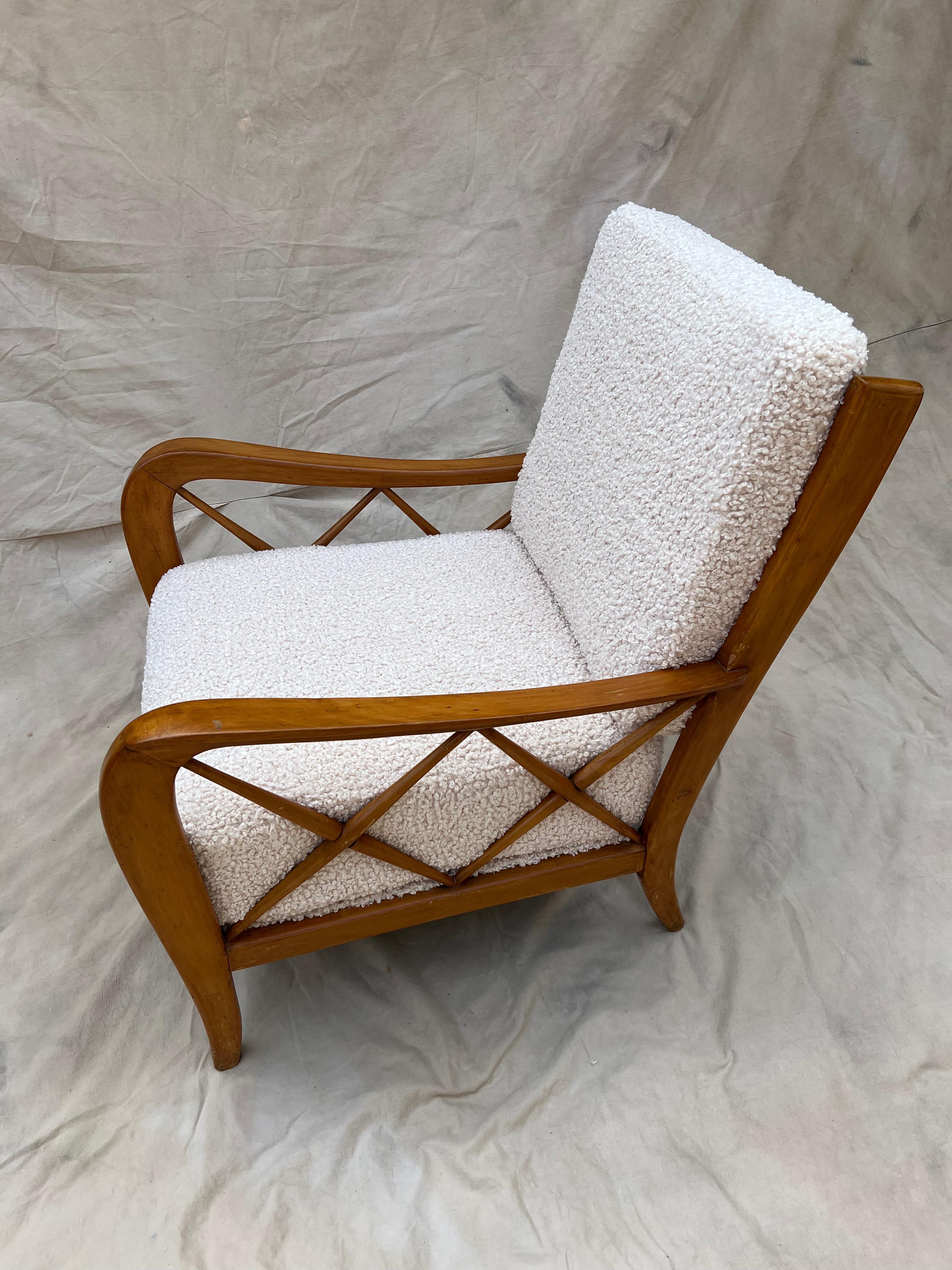 Paolo Buffa Pair Italian Lounge Chairs 10