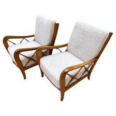 Paolo Buffa Pair Italian Lounge Chairs