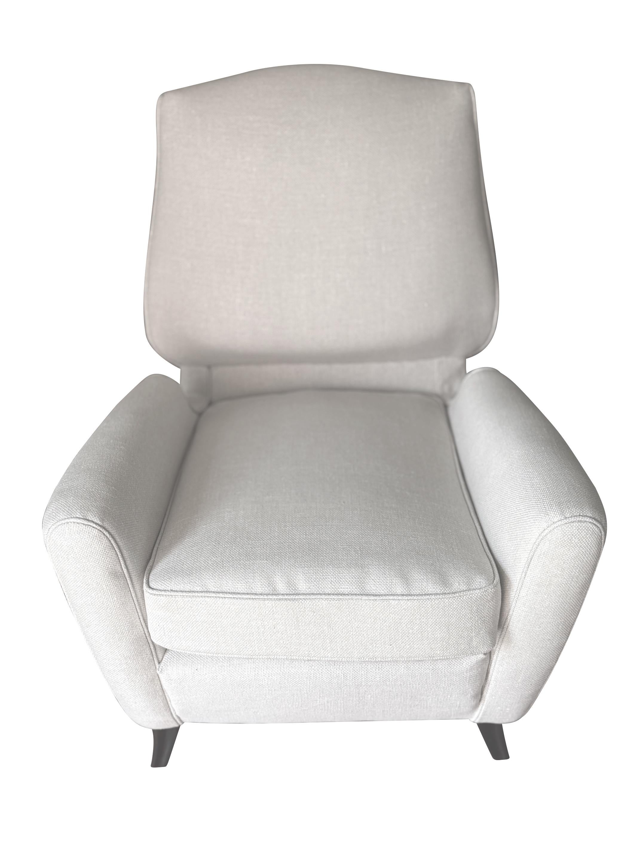 Paolo Buffa Pair Newly Upholstered Side Chairs, Italy, Mid Century In Good Condition In New York, NY