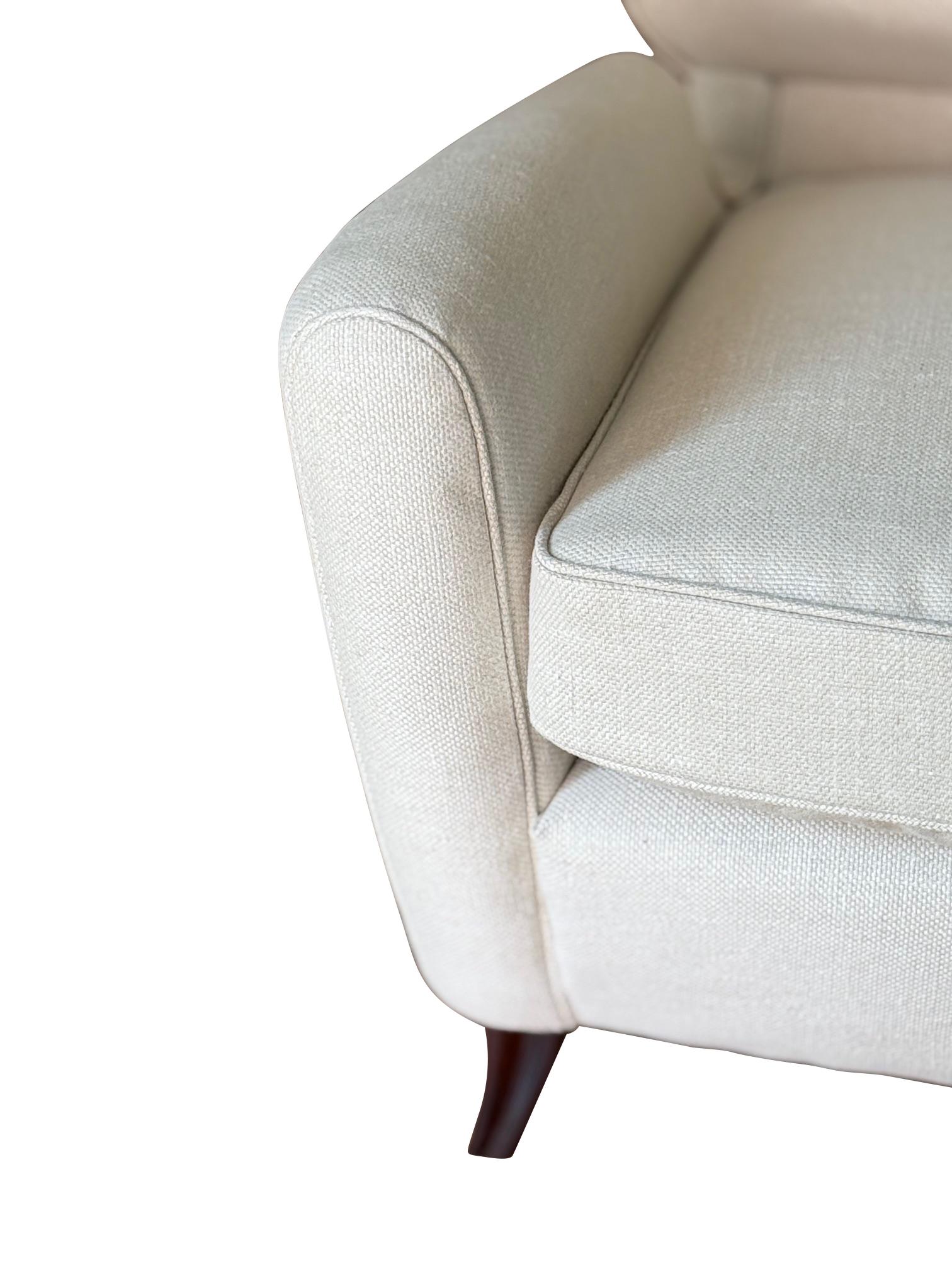 20th Century Paolo Buffa Pair Newly Upholstered Side Chairs, Italy, Mid Century