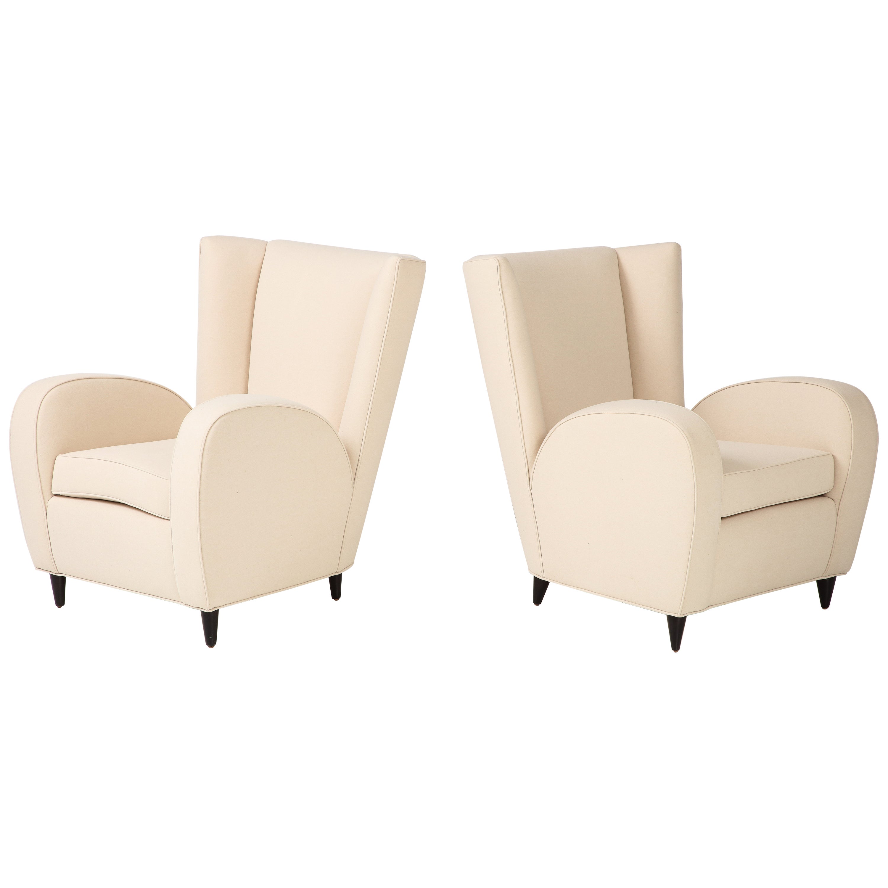 Paire de fauteuils de salon Paolo Buffa, Italie, vers 1950