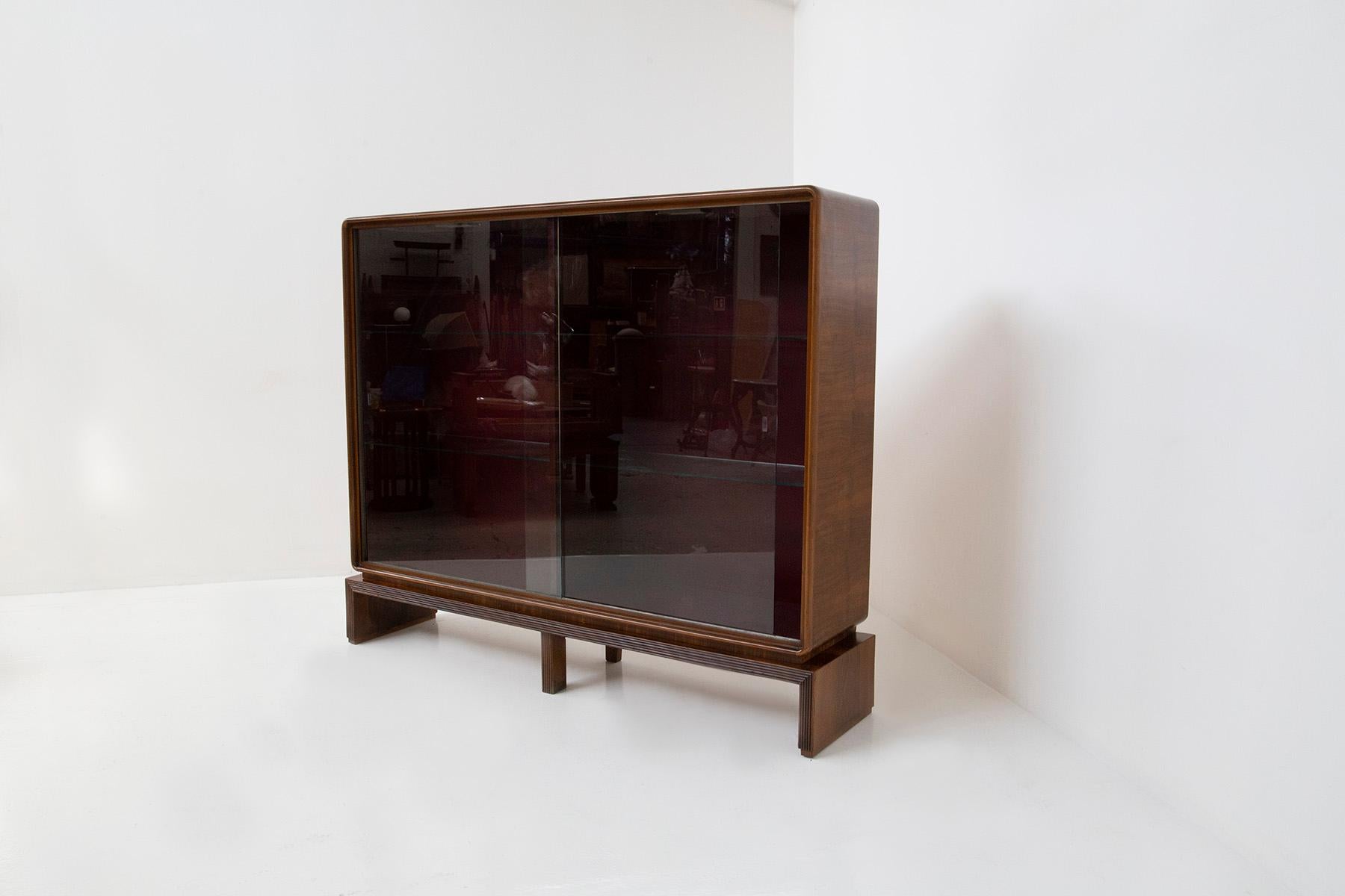 Mid-20th Century Paolo Buffa Rare Bookcase Unit with Shelves for Arrighi