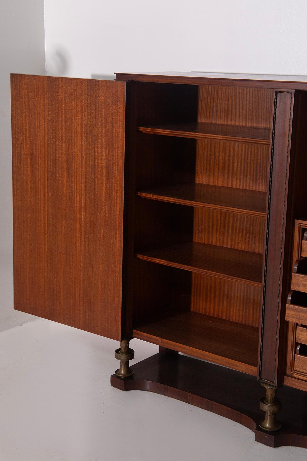 Paolo Buffa Rare high Buffet for Arrighi designs Gariboldi, signed in vendita 5