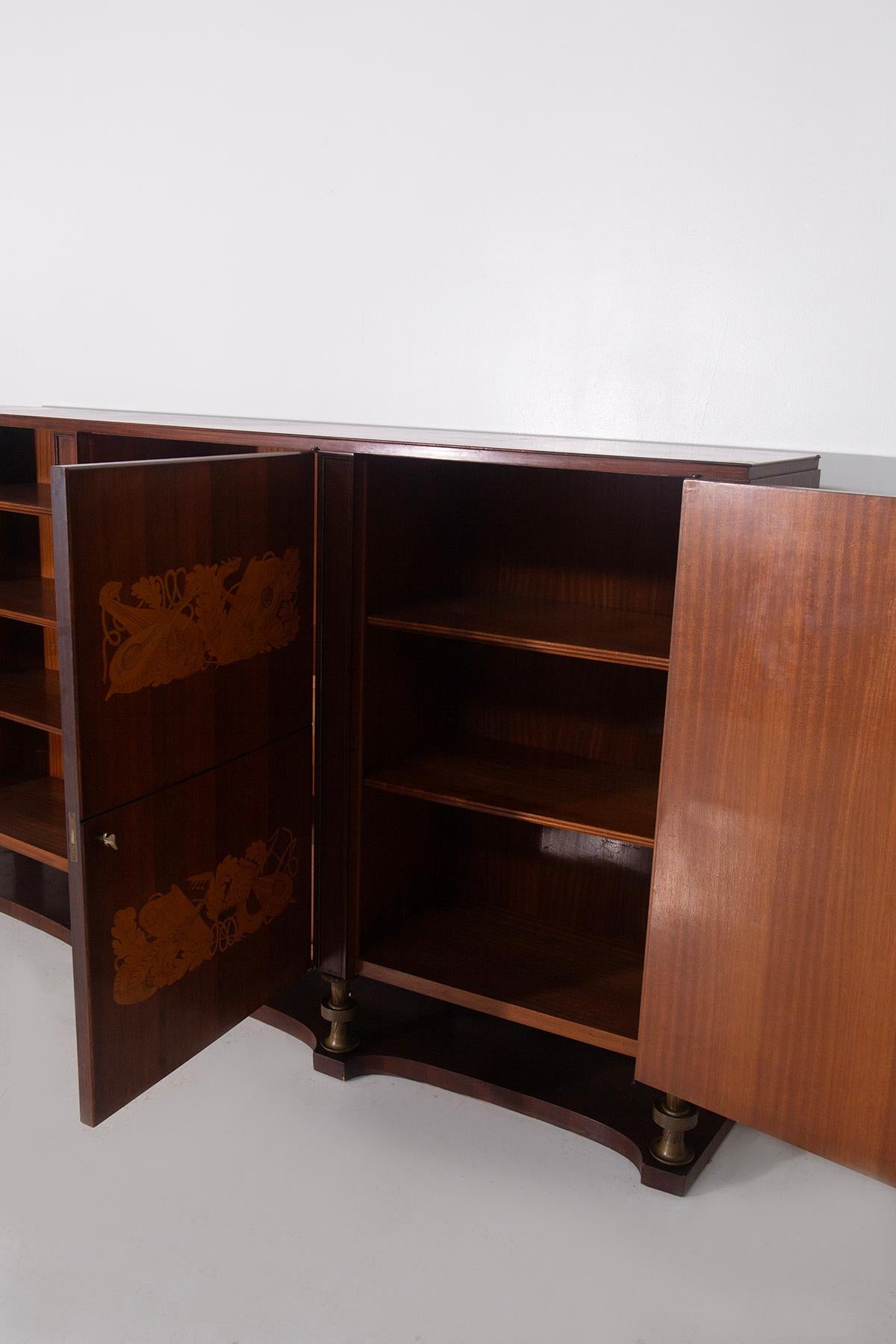 Paolo Buffa Rare high Buffet for Arrighi designs Gariboldi, signed in vendita 6
