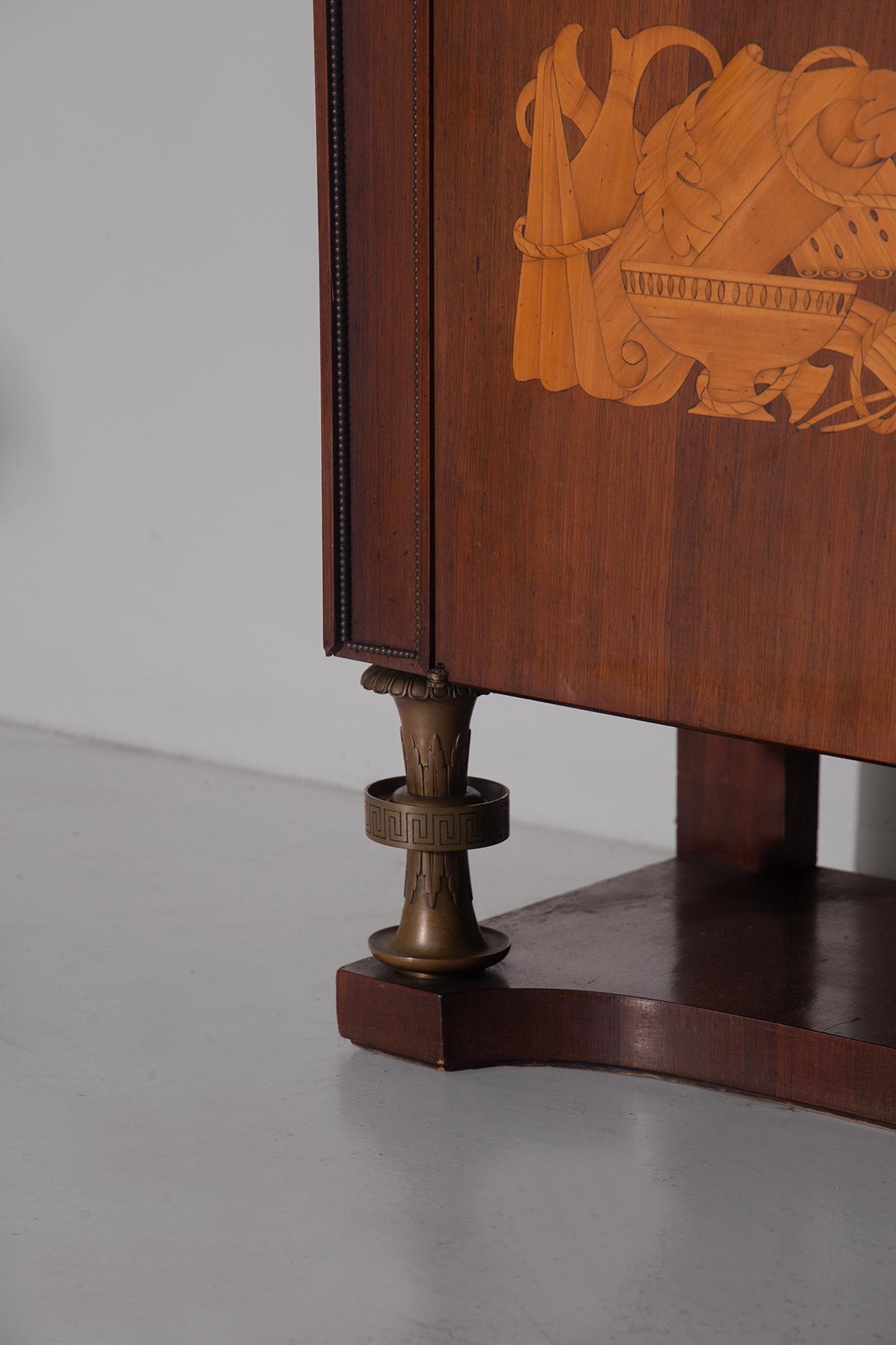 Mid-Century moderno Paolo Buffa Rare high Buffet for Arrighi designs Gariboldi, signed in vendita