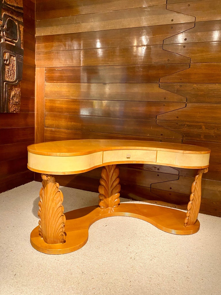 Mid-20th Century Paolo Buffa Rare Vanity Table or Console, 1940s For Sale